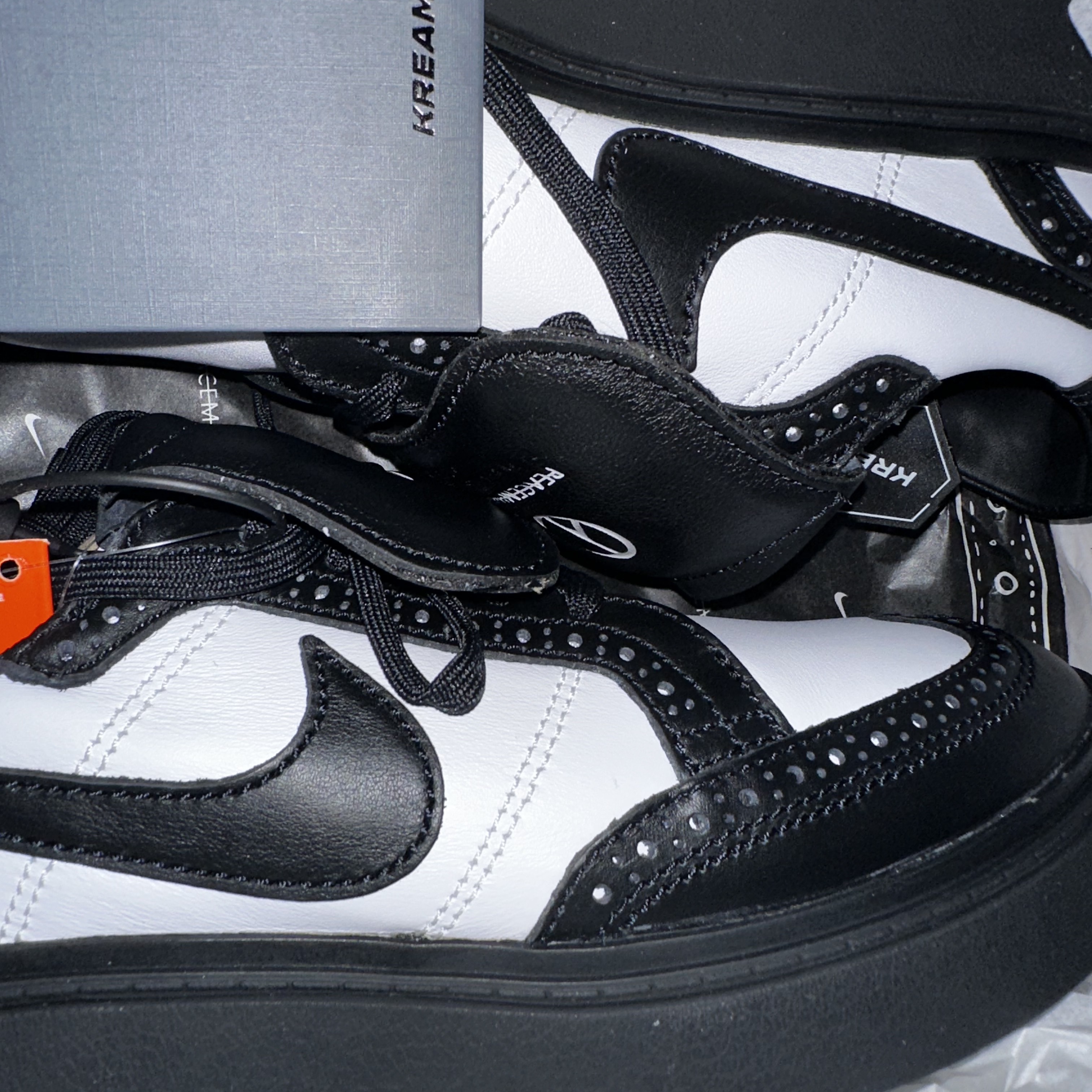 Nike x Peaceminusone Kwondo1 Black and White 착용 스타일