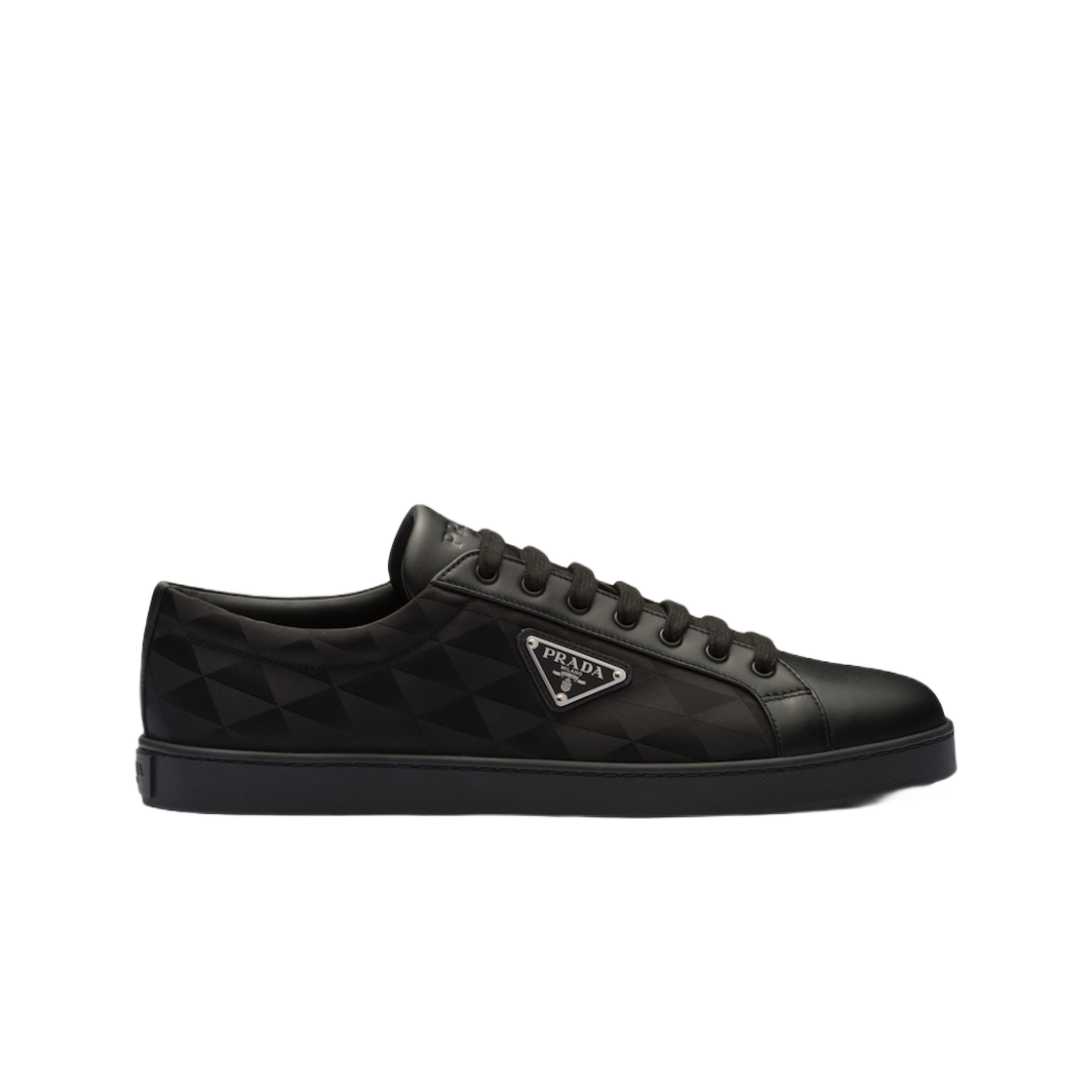 프라다 레더 리나일론 스니커즈 블랙(Prada Leather Re-Nylon Sneakers Black) - 1