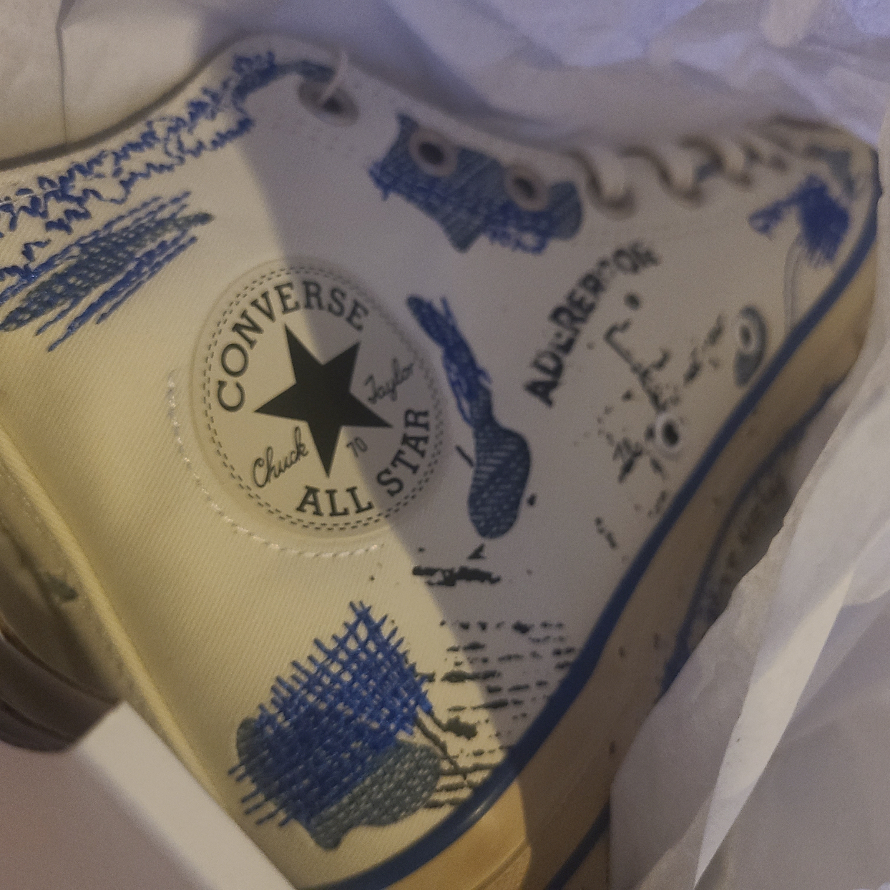 Converse x Ader Error Chuck 70 High White 착용 스타일