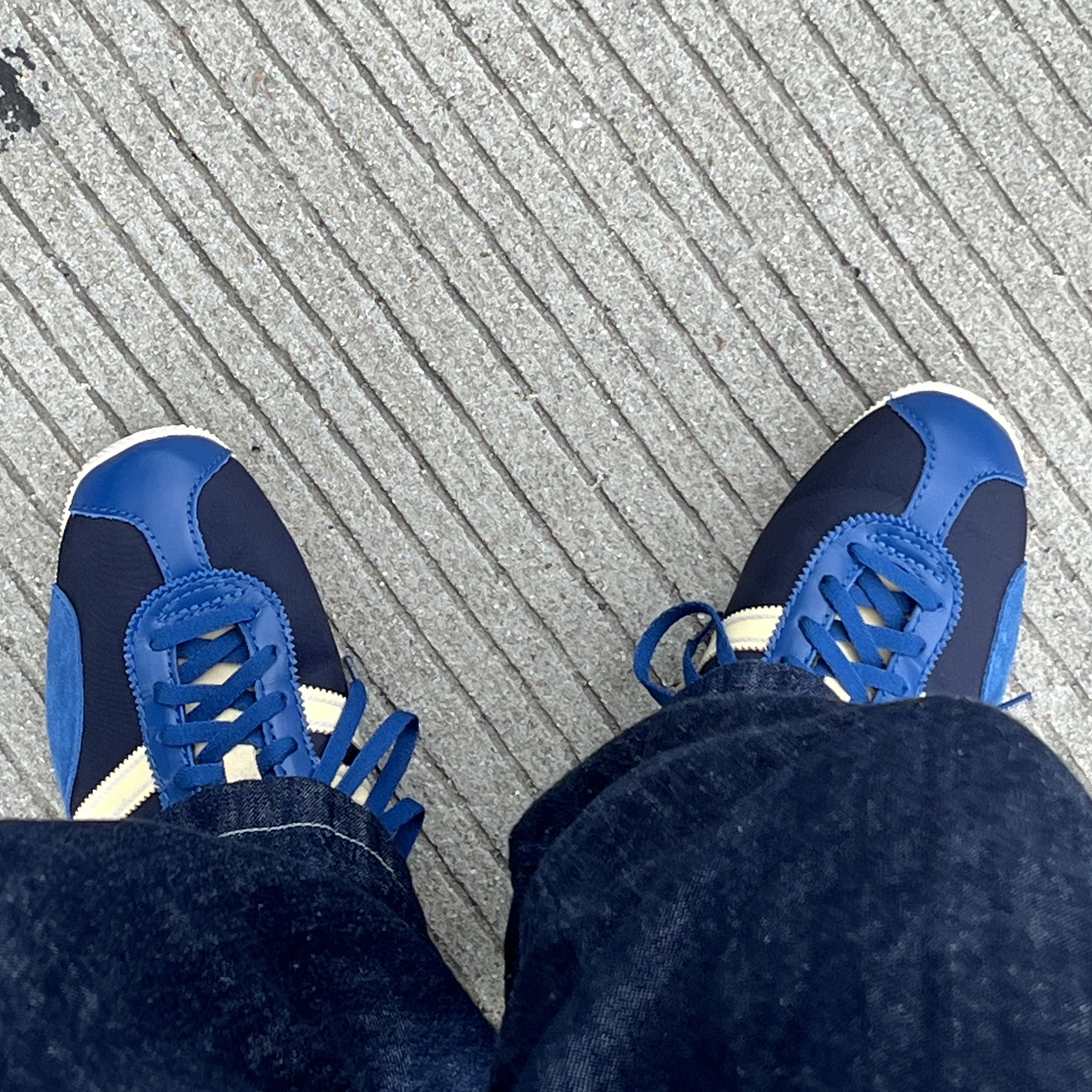 Adidas x Wales Bonner Japan Shoes Legend Ink 착용 스타일 - 3