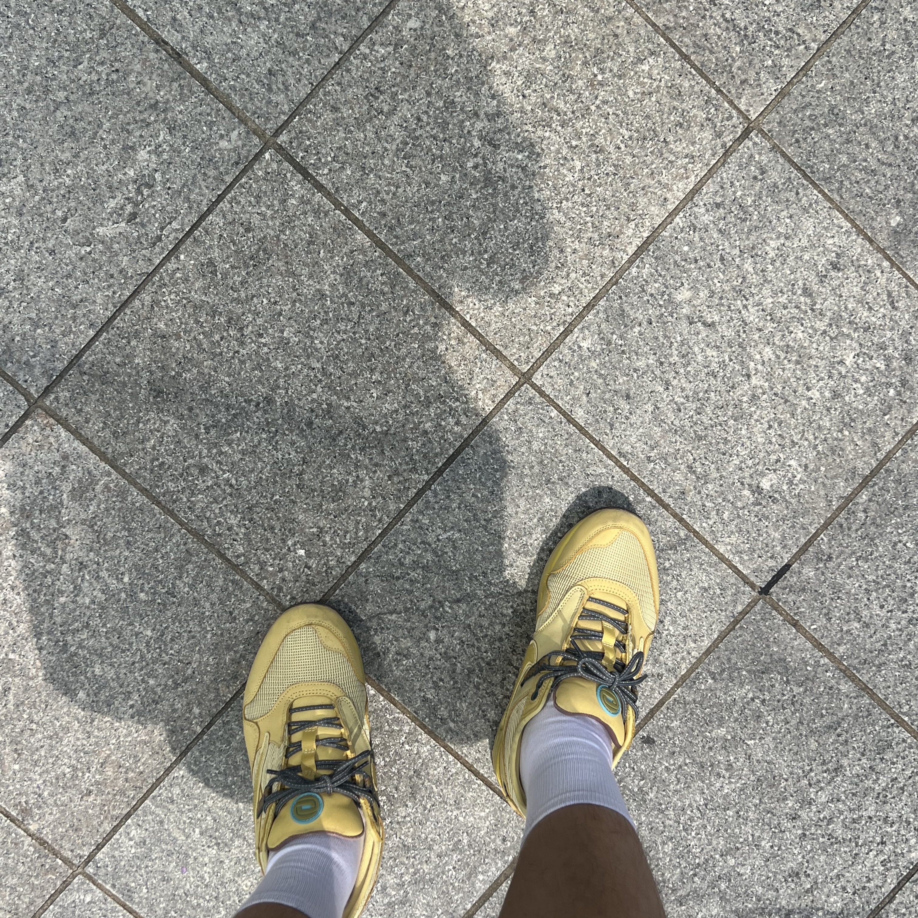 Nike x Travis Scott Air Max 1 Cact.us Gold 착용 스타일 - 1