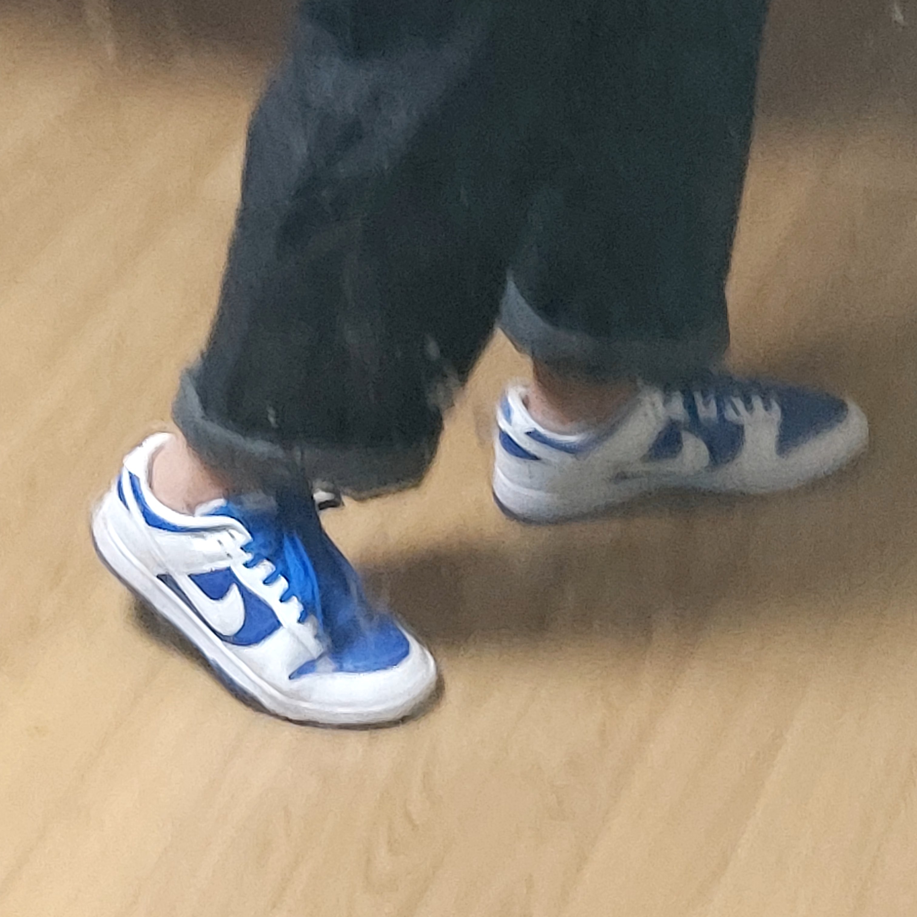 Nike Dunk Low Retro Racer Blue and White 착용 스타일
