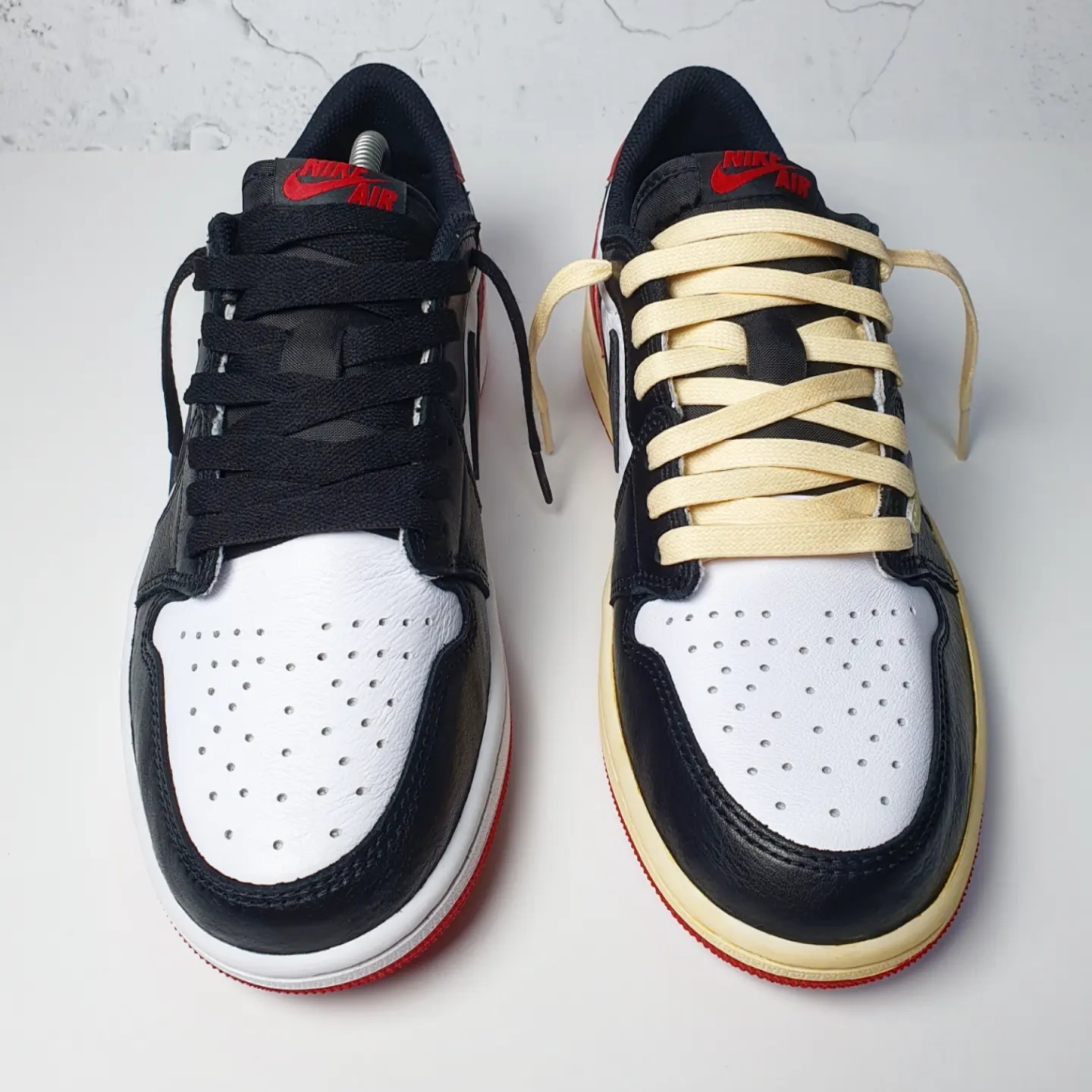 Jordan 1 Retro Low OG Black Toe 착용 스타일 - 2