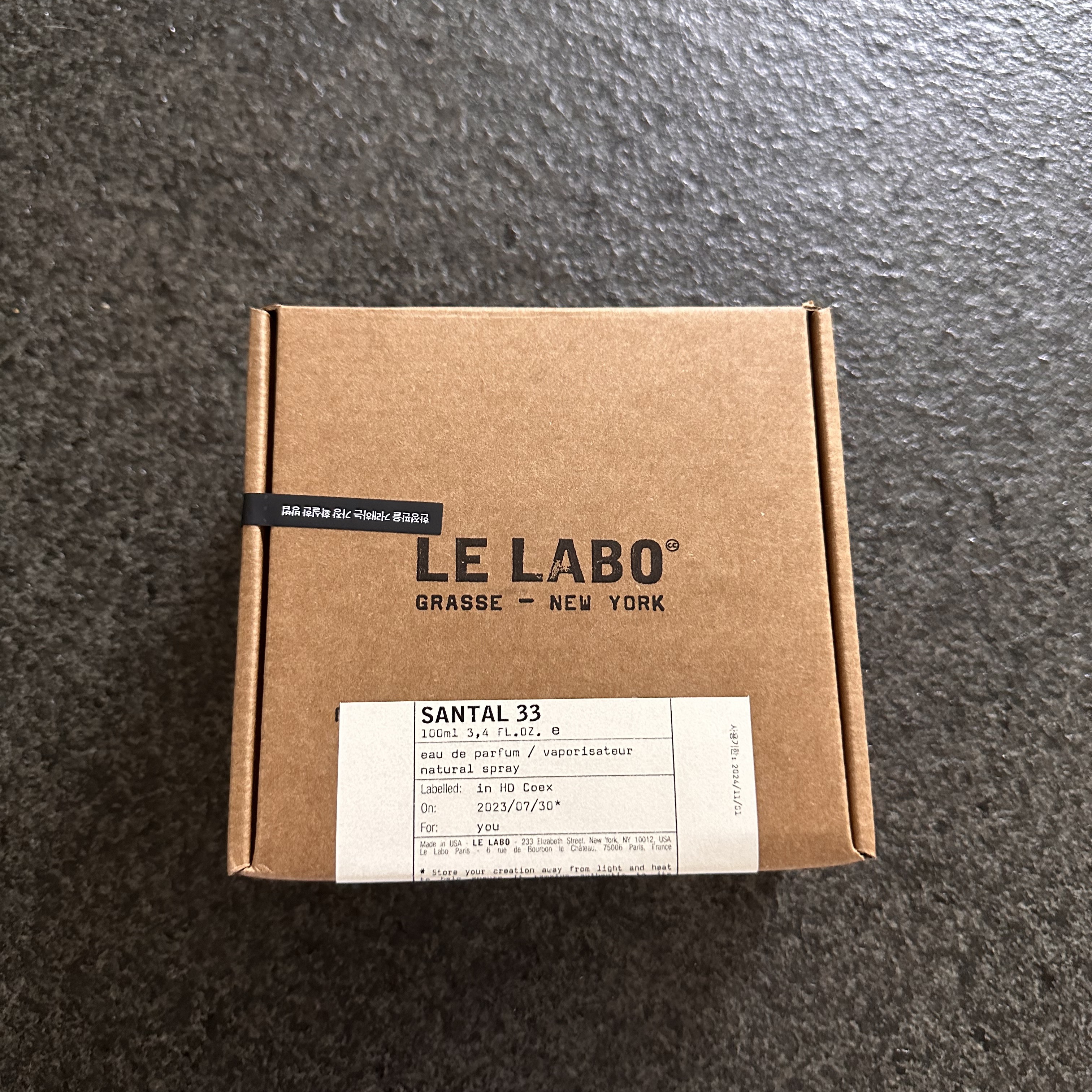 Le Labo Santal 33 Eau De Parfum 100ml 착용 스타일