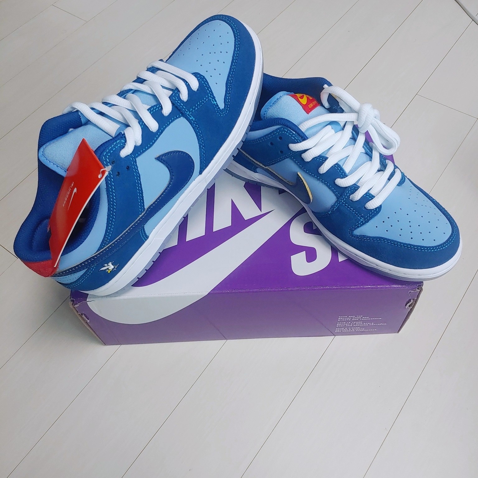 Nike x Why So Sad? SB Dunk Low Pro Coastal Blue 착용 스타일 - 1