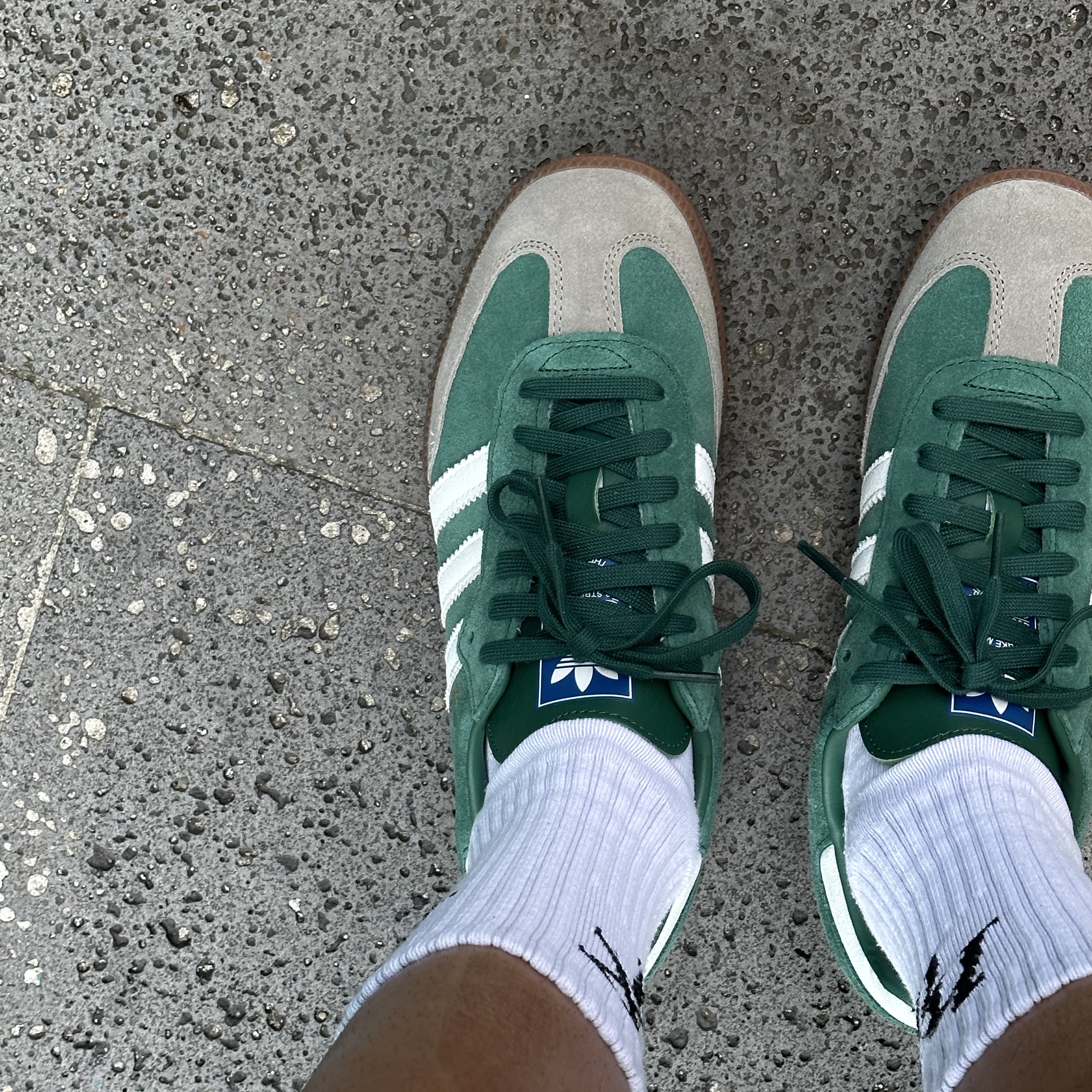 Adidas Samba OG Collegiate Green Gum 착용 스타일
