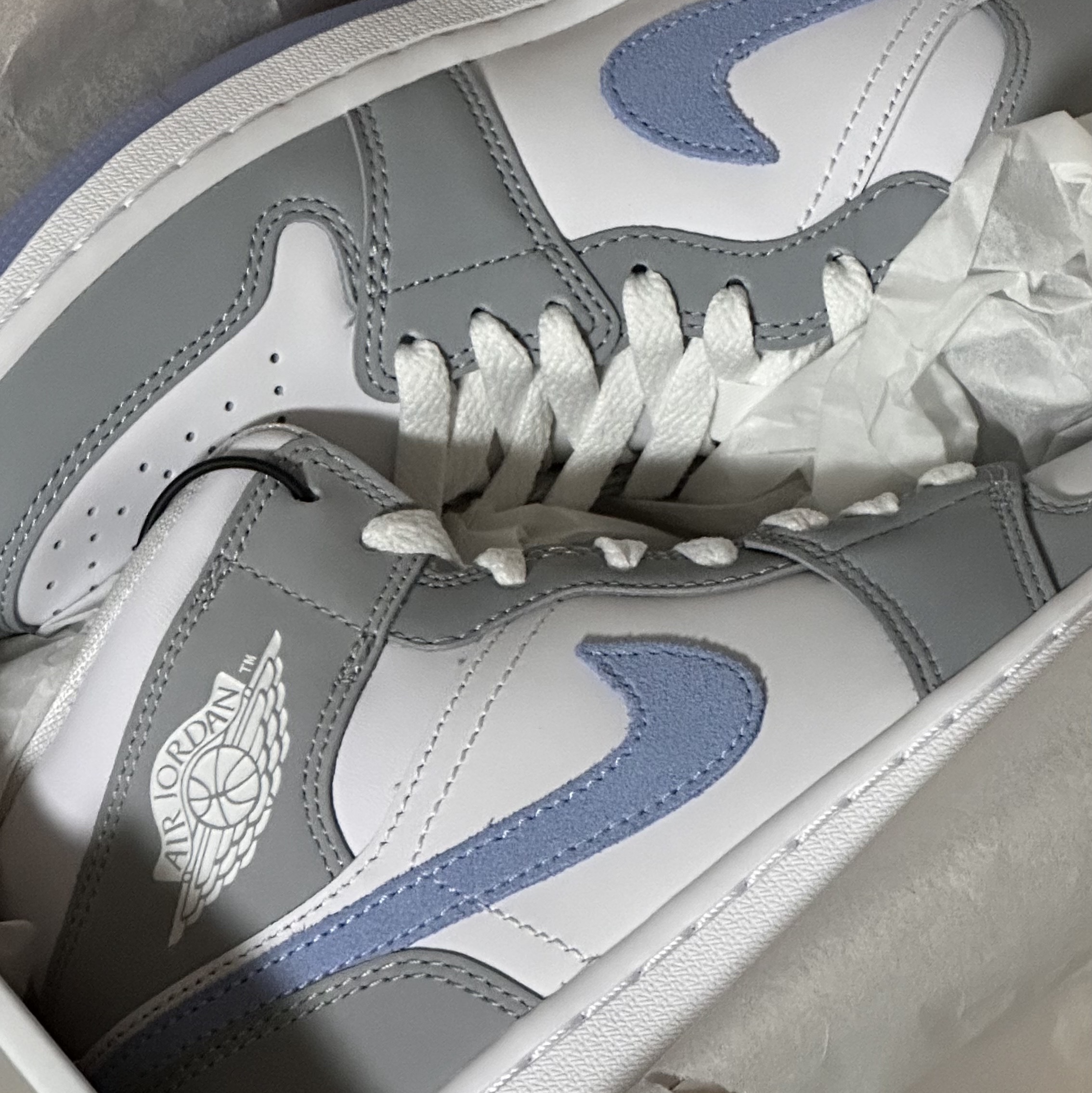 (W) Jordan 1 Mid Wolf Grey 착용 스타일