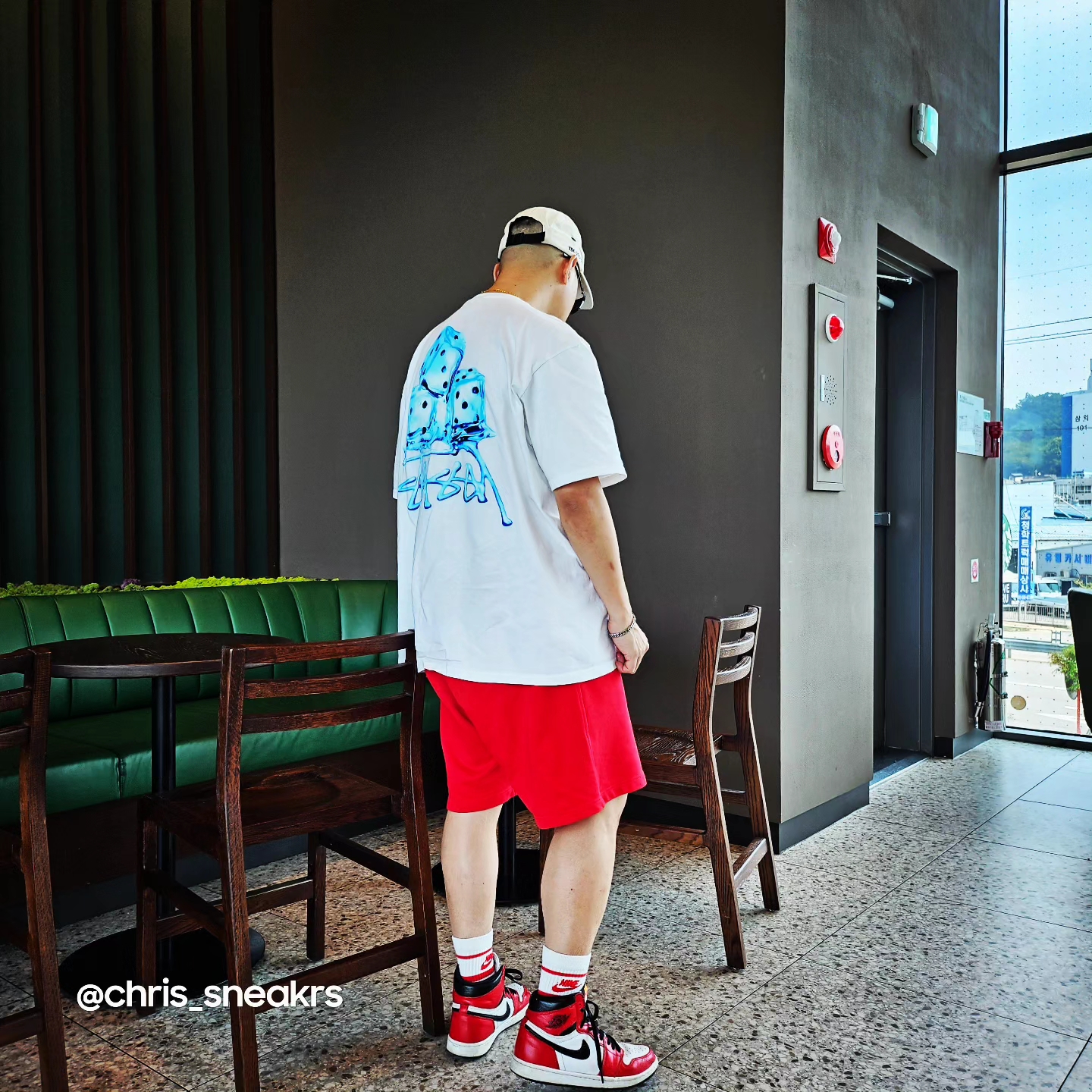 Stussy Melted T-Shirt White, Supreme Military Camp Cap Stone - 22SS 착용 스타일 - 1