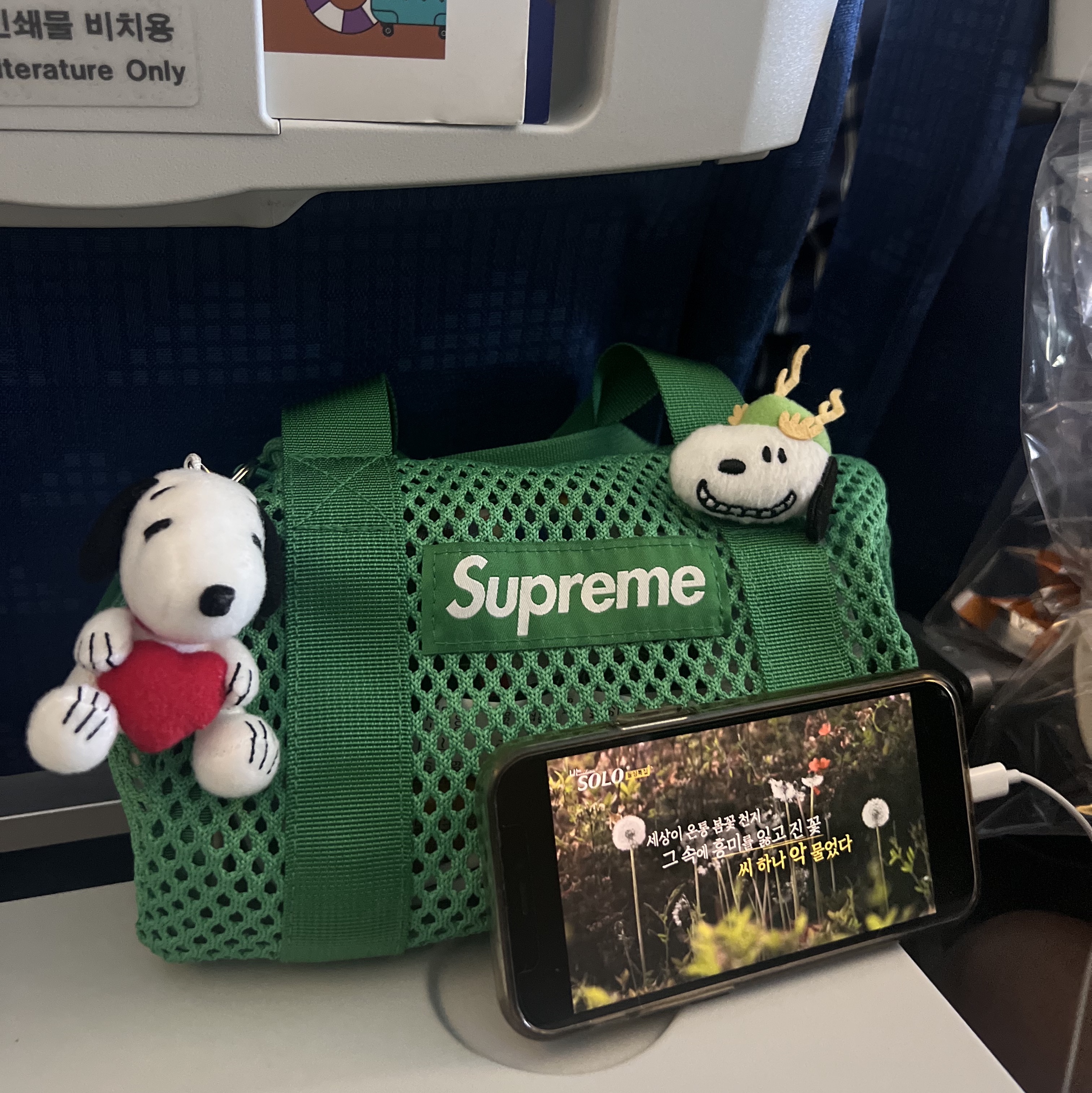 Supreme Mesh Mini Duffle Bag Green - 23SS 착용 스타일
