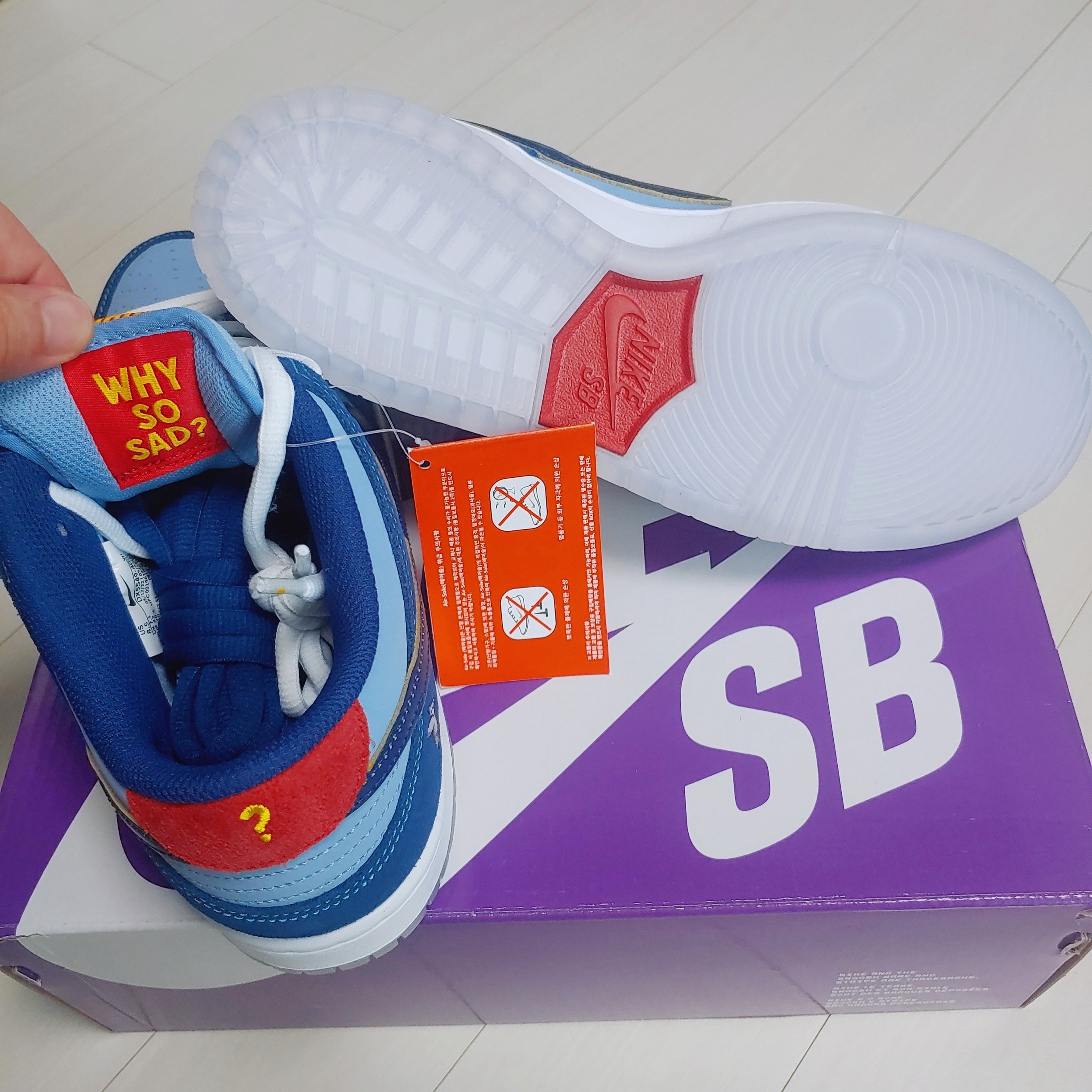 Nike x Why So Sad? SB Dunk Low Pro Coastal Blue 착용 스타일 - 3
