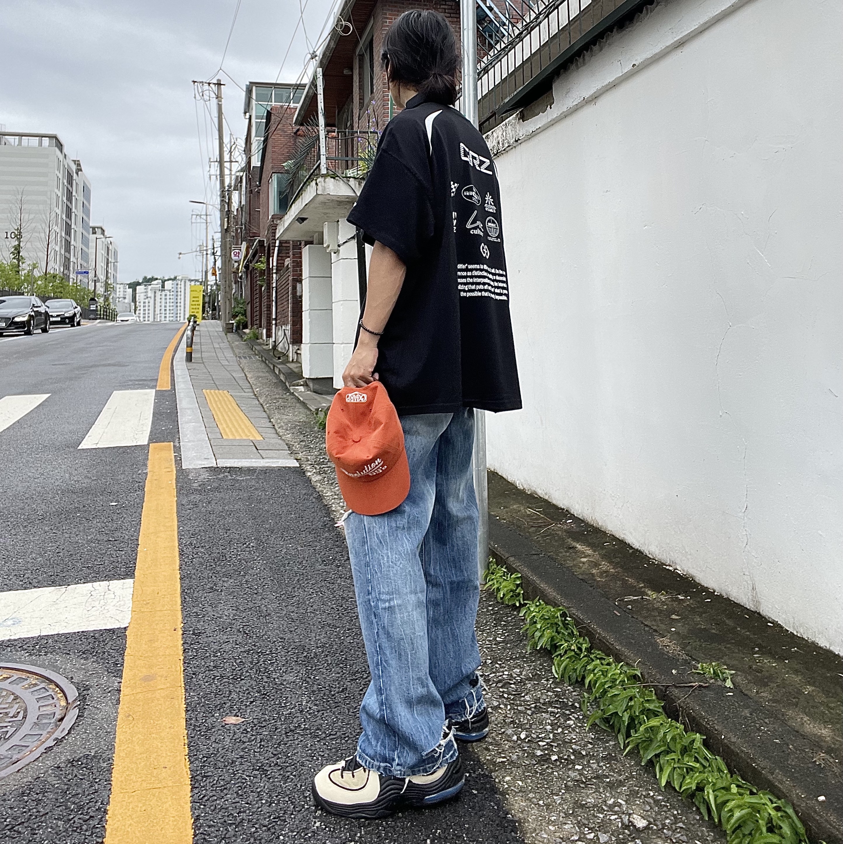 Nike x Stussy Air Penny II Rattan and Limestone 착용 스타일 - 3