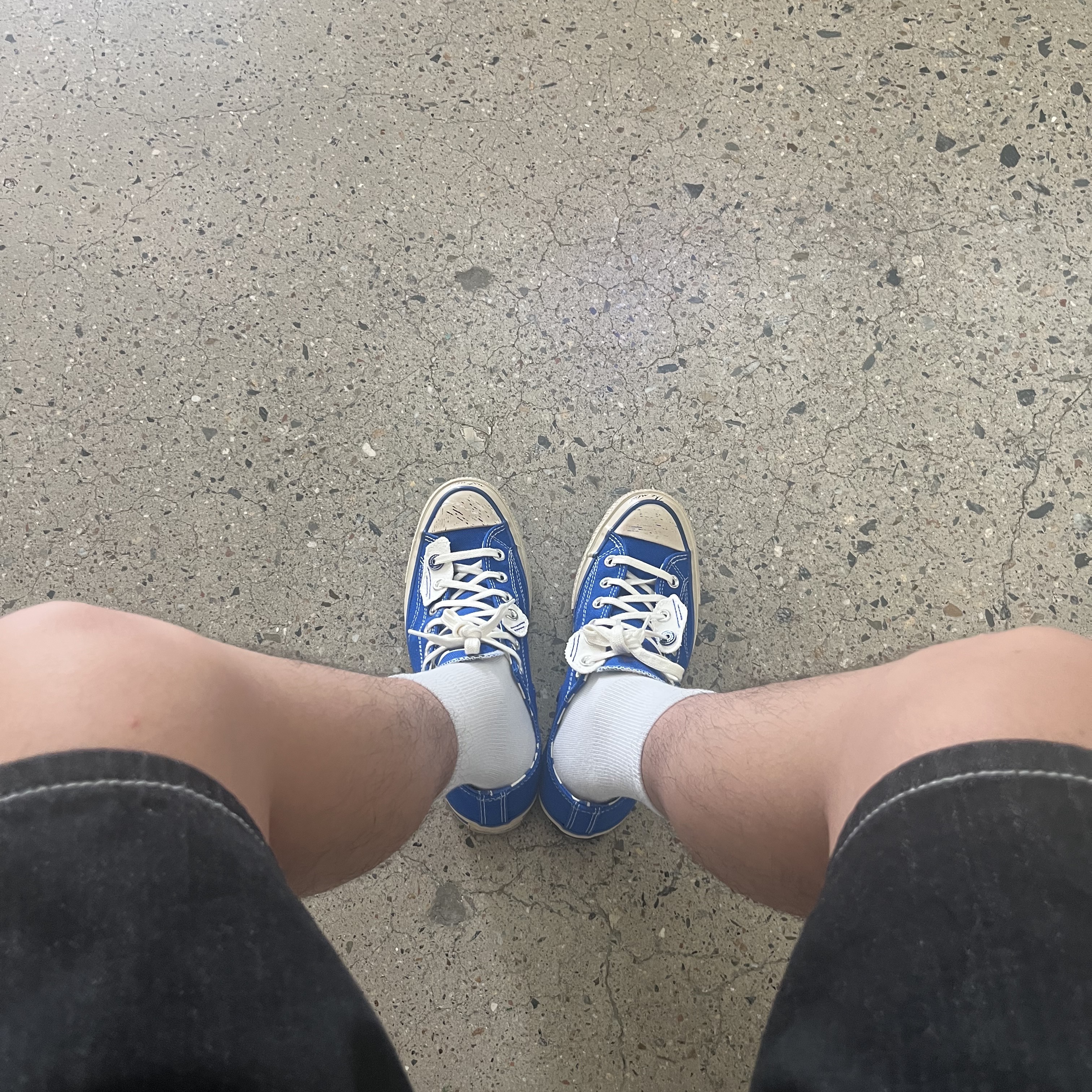 Converse x Ader Error Chuck 70 Ox Imperial Blue 착용 스타일 - 1