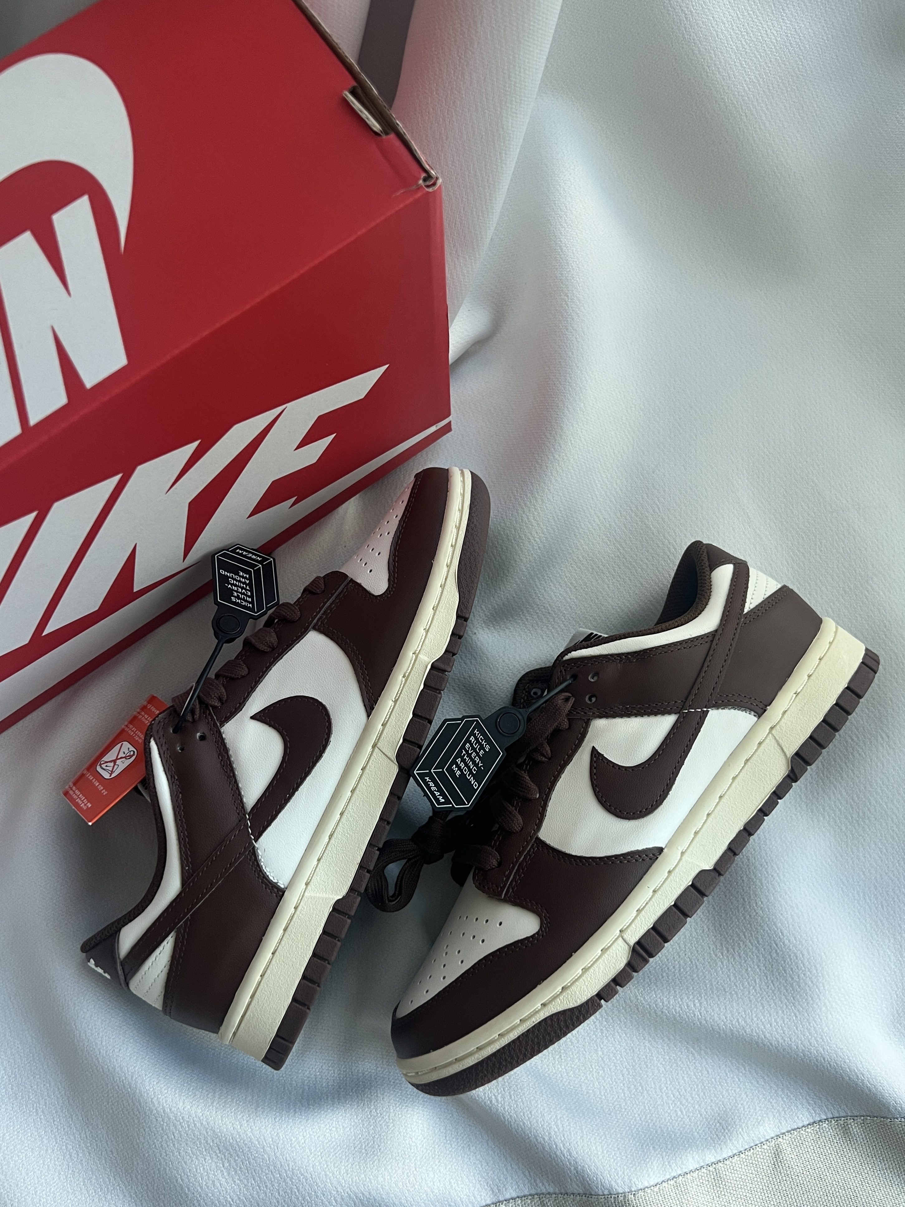 (W) Nike Dunk Low Sail Cacao Wow 착용 스타일 - 5