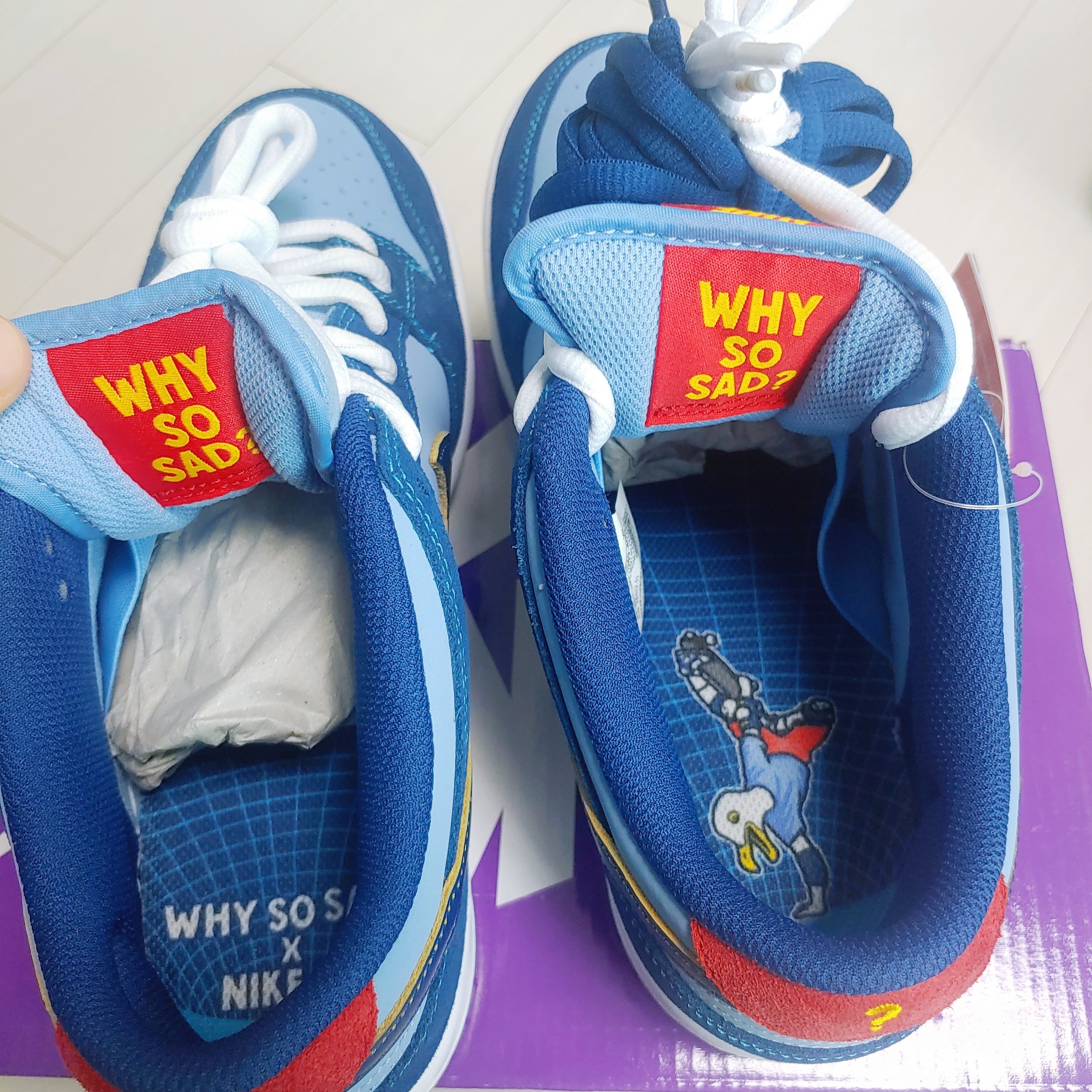 Nike x Why So Sad? SB Dunk Low Pro Coastal Blue 착용 스타일 - 4