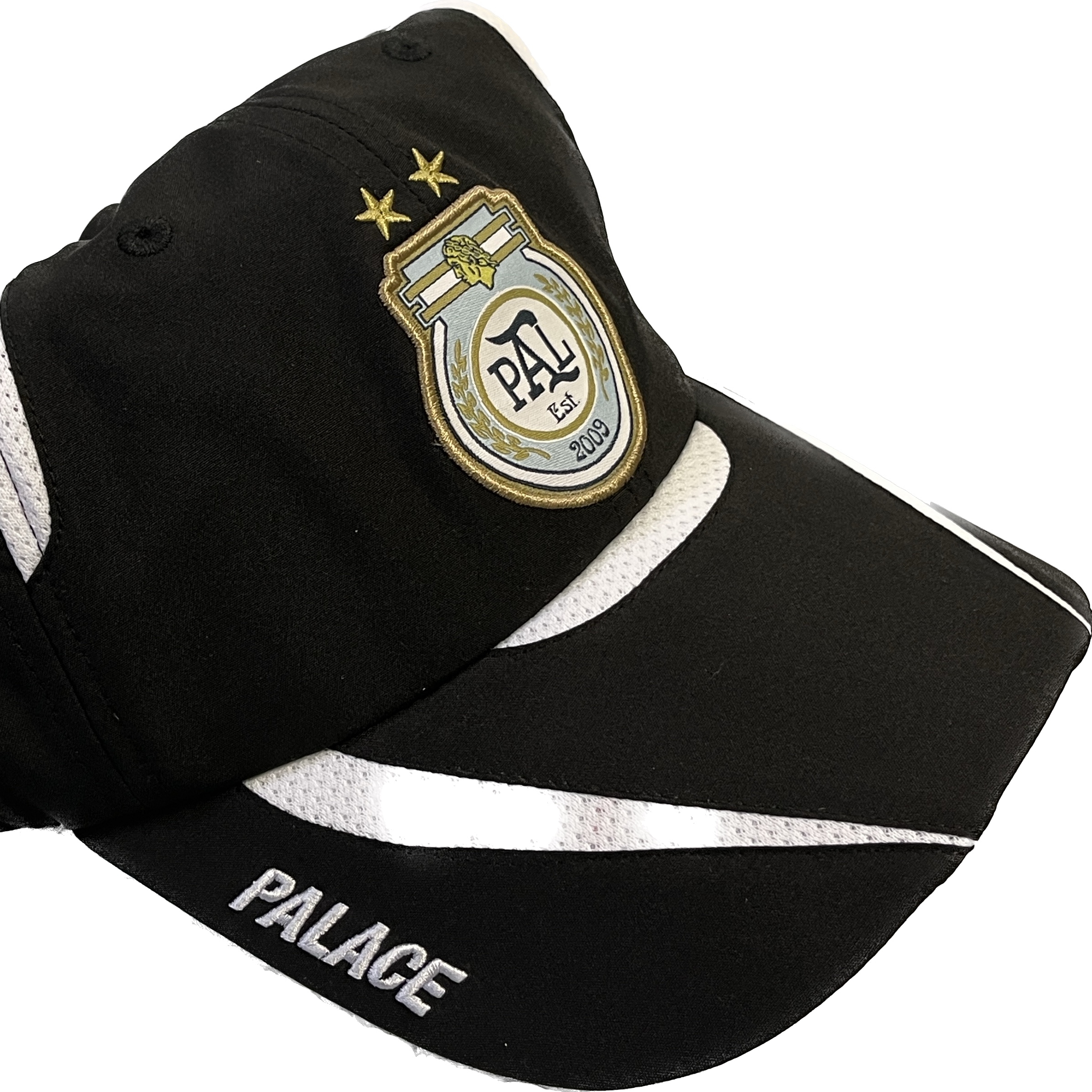 Palace Pro Shell 6-Panel Black - 23FW 착용 스타일 - 2