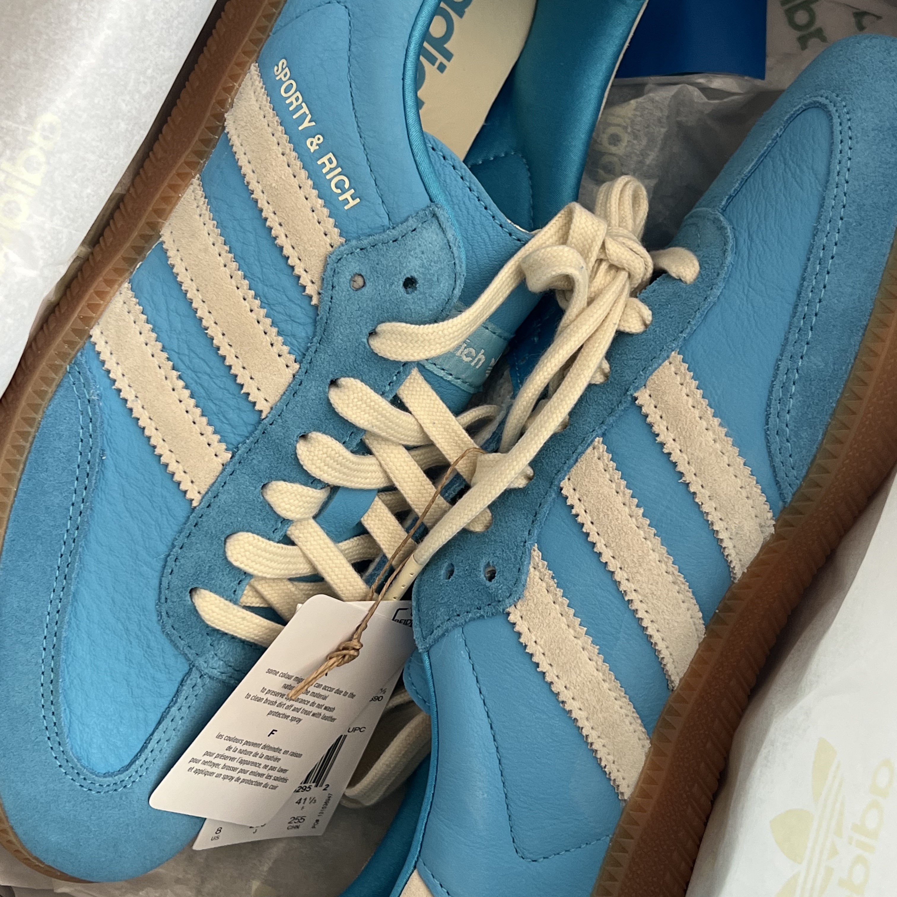 (W) Adidas Spezial Handball Clear Pink, Adidas x Wales Bonner Samba Brown Ecru Tint 착용 스타일 - 4