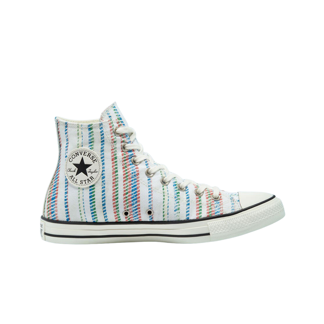 171897C Converse Chuck Taylor All Star High Summer Stripes Egret