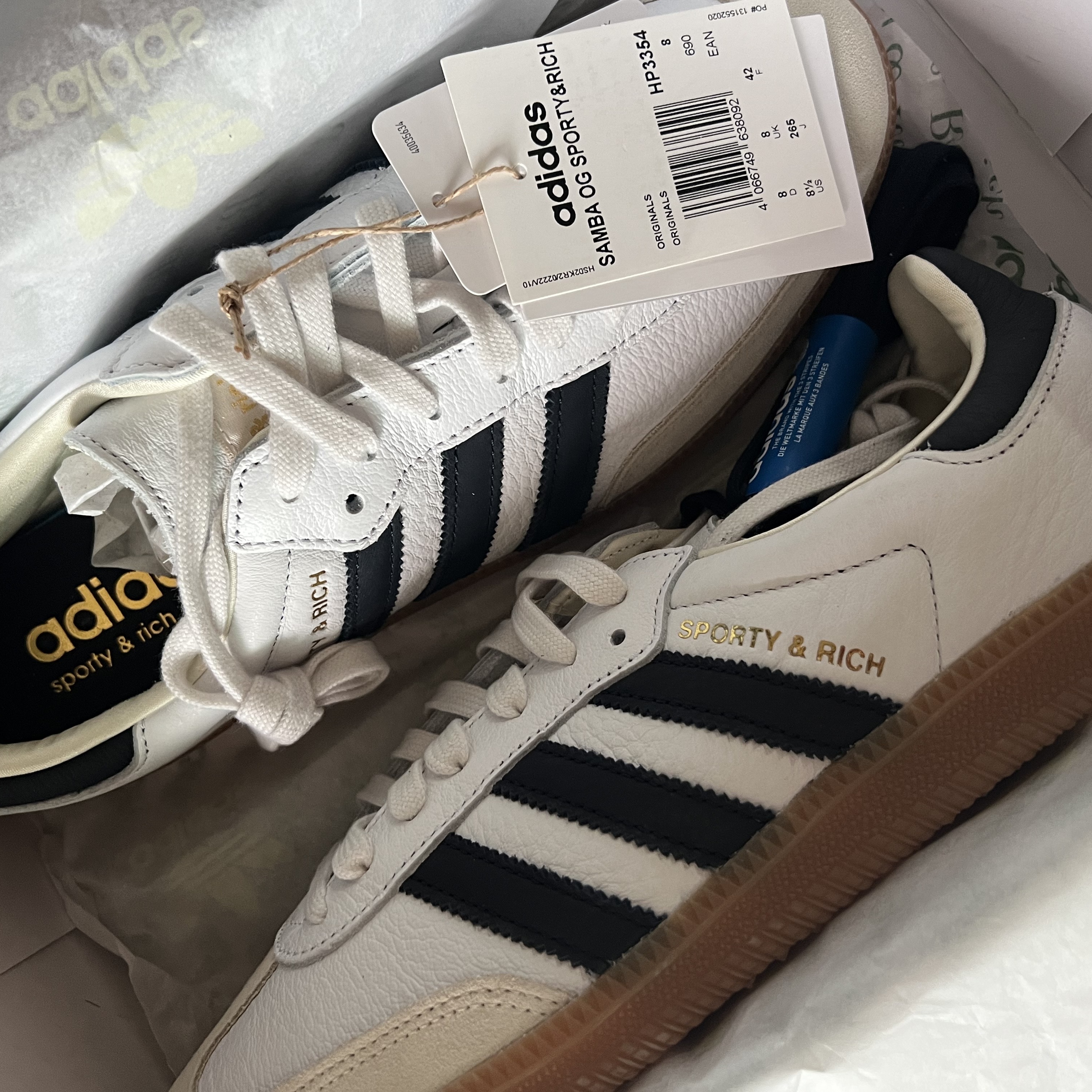 (W) Adidas Spezial Handball Clear Pink, Adidas x Wales Bonner Samba Brown Ecru Tint 착용 스타일 - 3