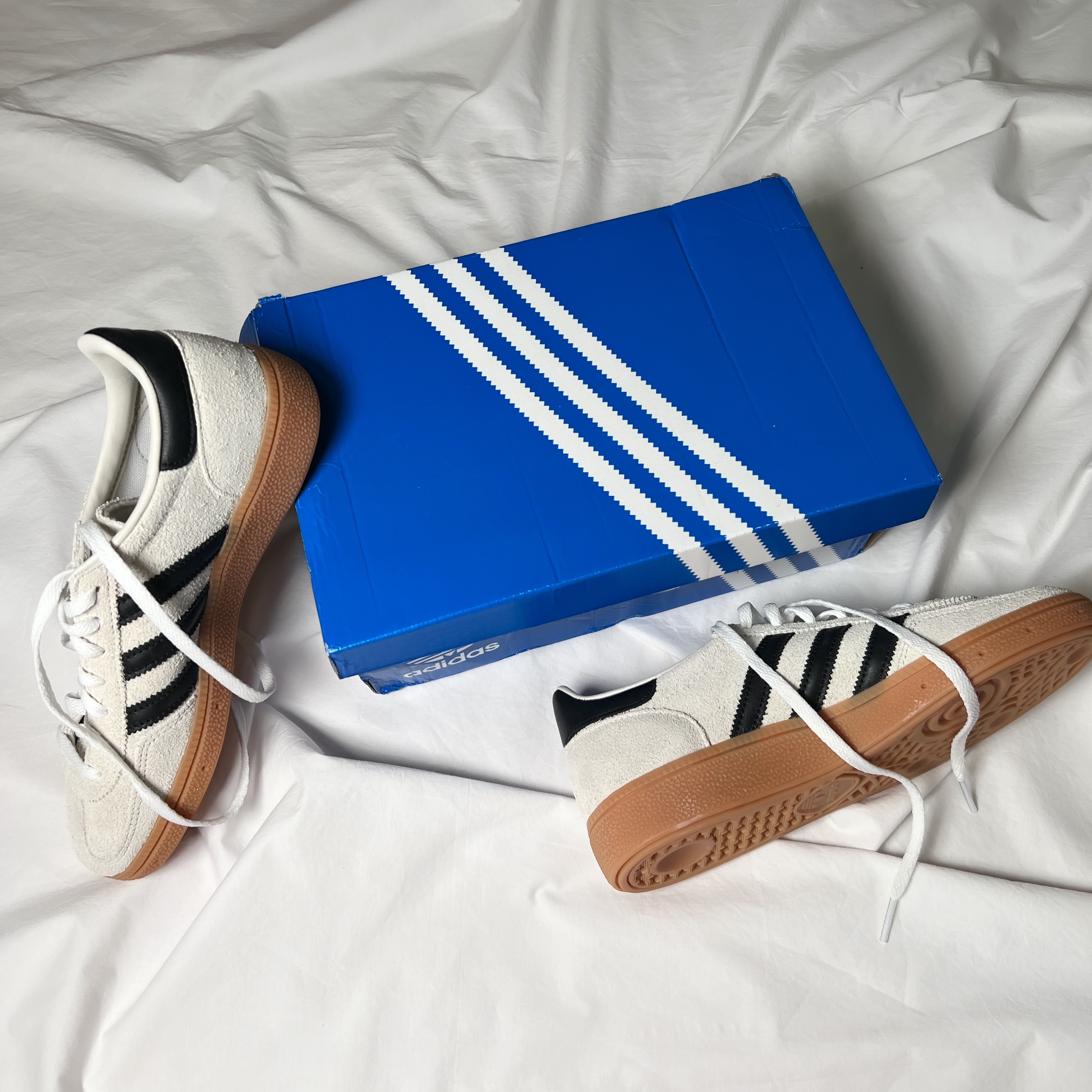 (W) Adidas Spezial Handball Aluminium Core Black 착용 스타일 - 4
