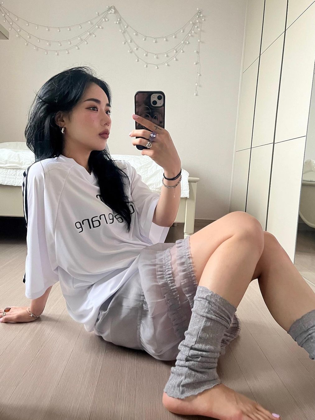 Porta Women Football Jersey T-Shirt White, Porta Women Football Jersey T-Shirt Green 착용 스타일