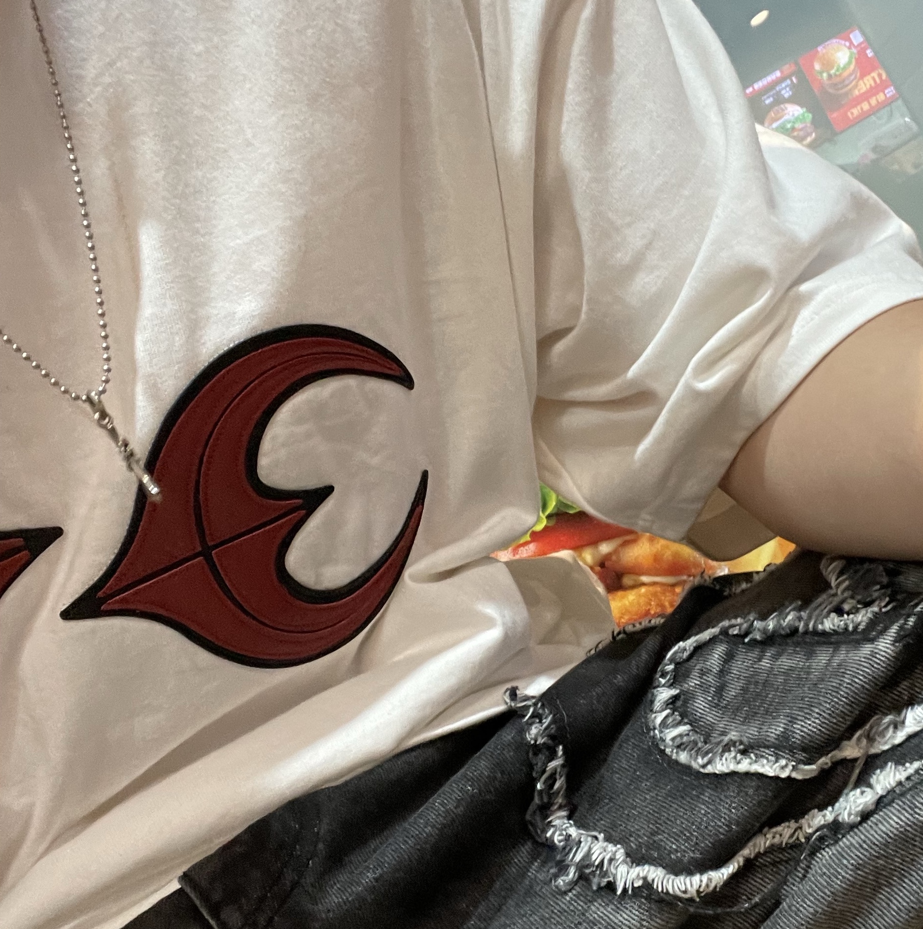 Thug Club Rock T-Shirt White, Nike x Matthew M Williams Zoom 004 Rust Factor 착용 스타일 - 1