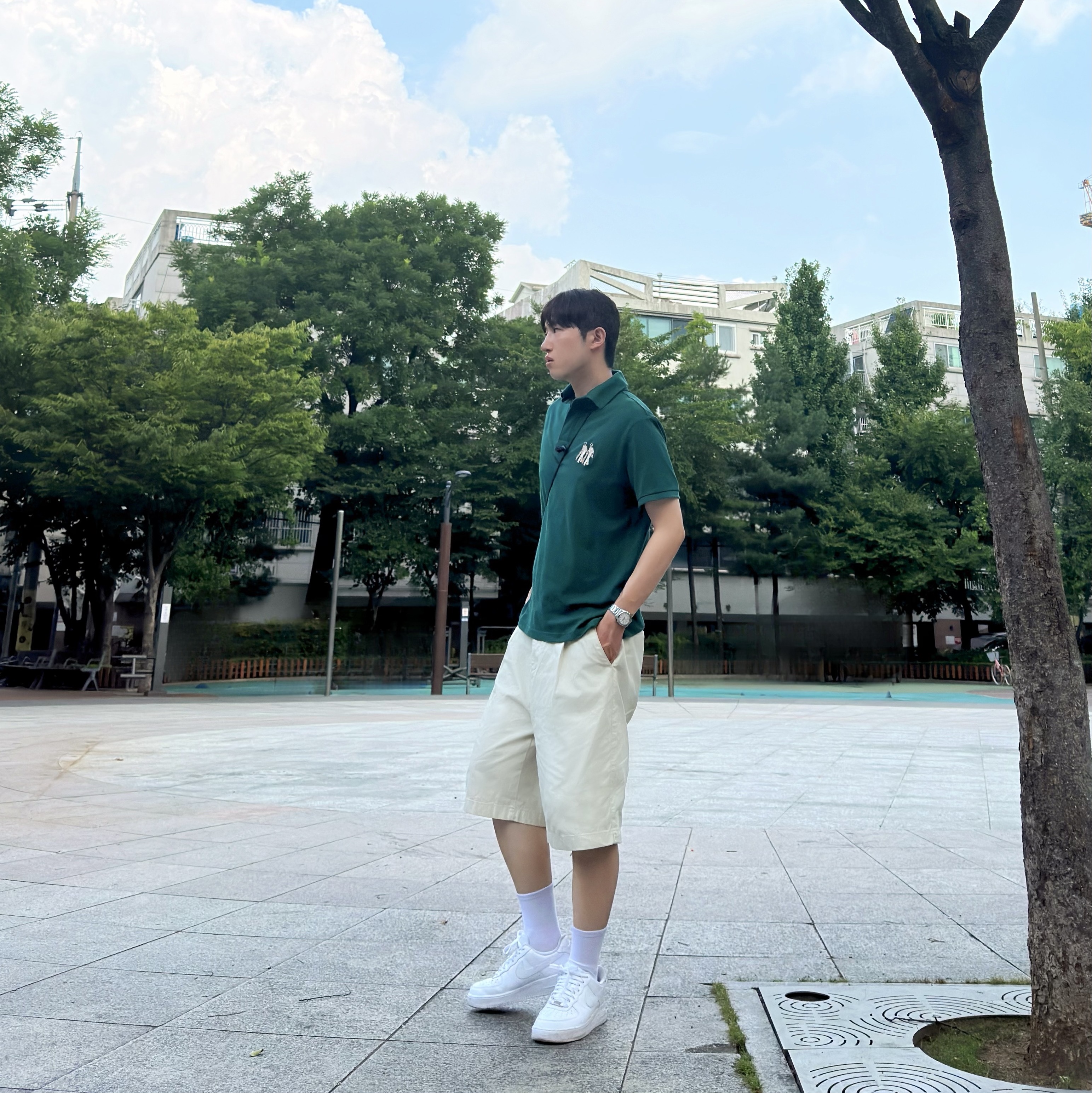 Nike Air Force 1 '07 Low White 착용 스타일 - 2