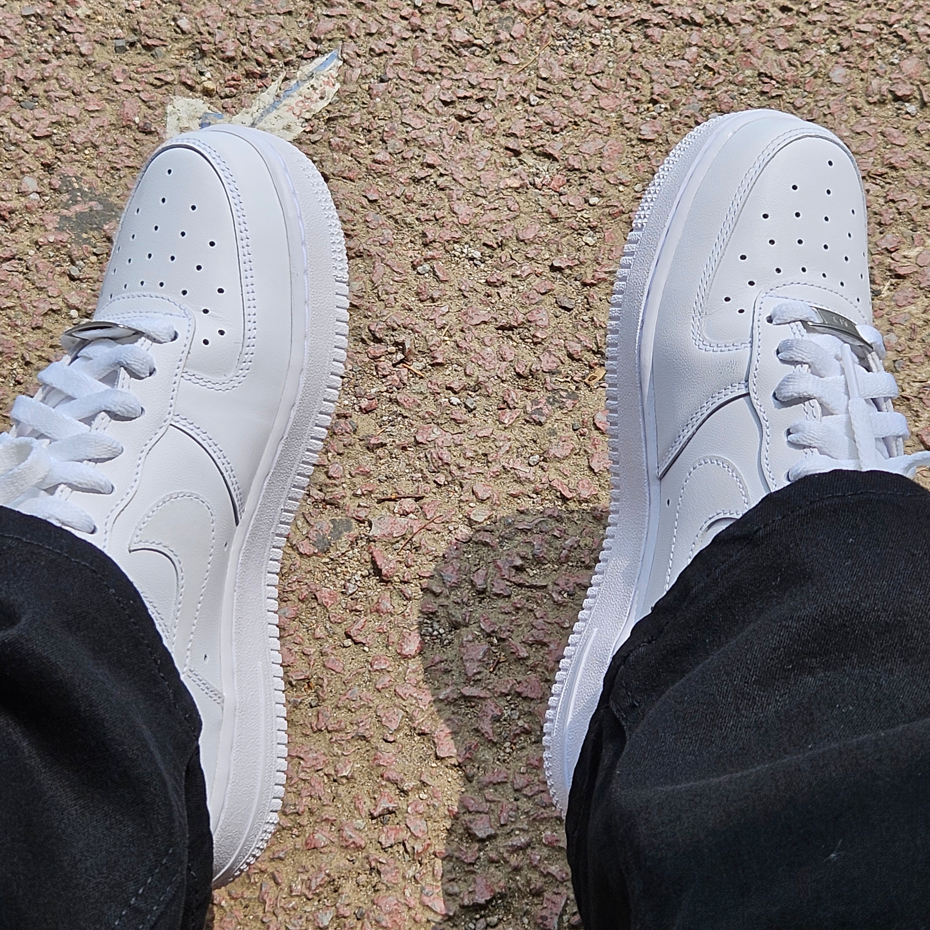 (W) Nike Air Force 1 '07 Low White 착용 스타일