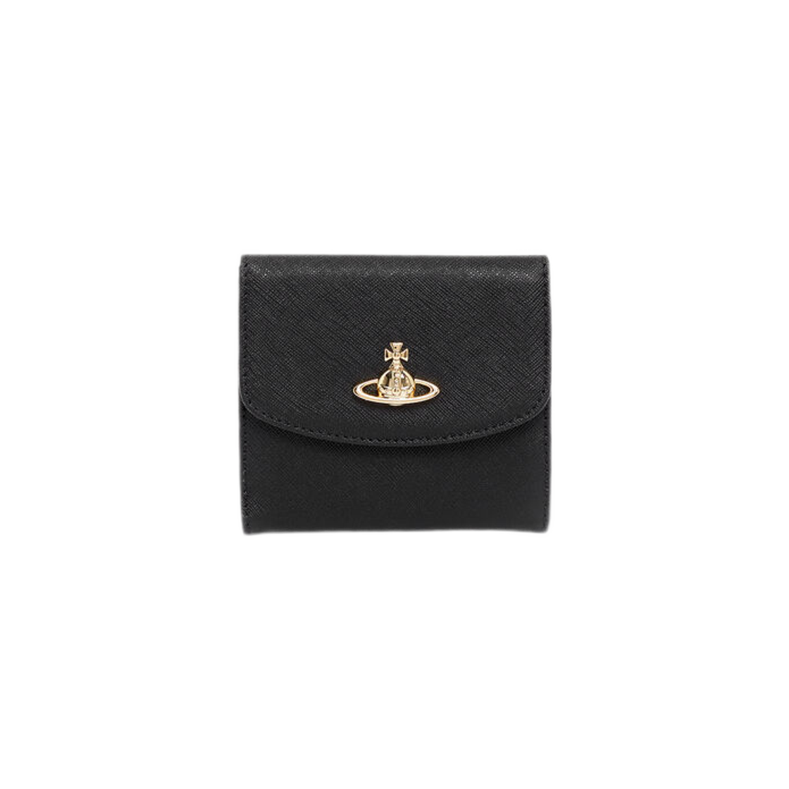 Vivienne Westwood Saffiano Small Wallet Black 상세 이미지 1