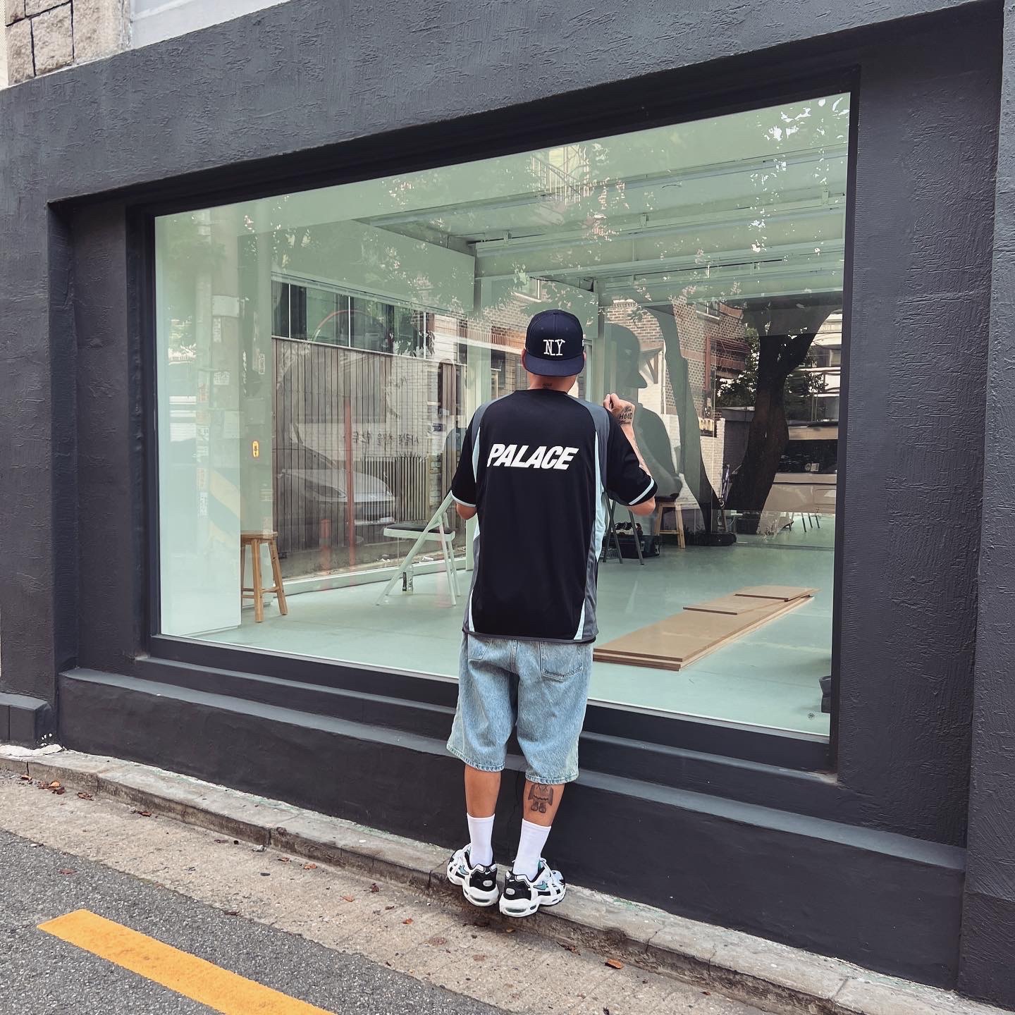 Palace Pro Jersey Black - 23FW 착용 스타일 - 4