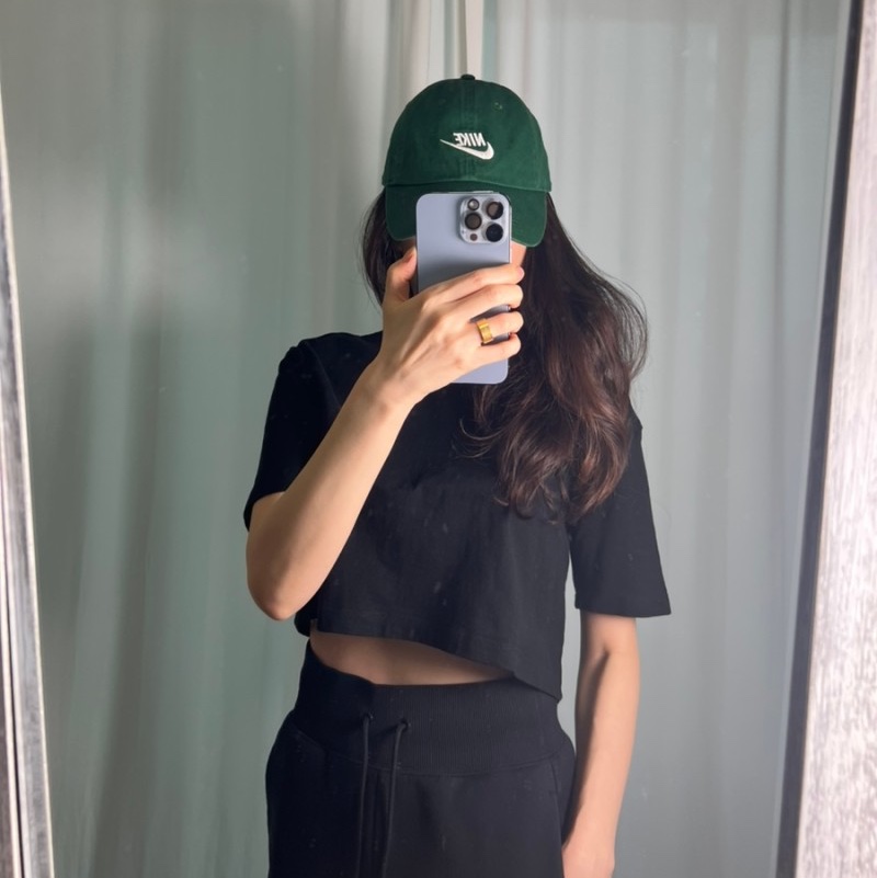 Nike Heritage 86 Futura Washed Cap Gorge Green 착용 스타일 - 1