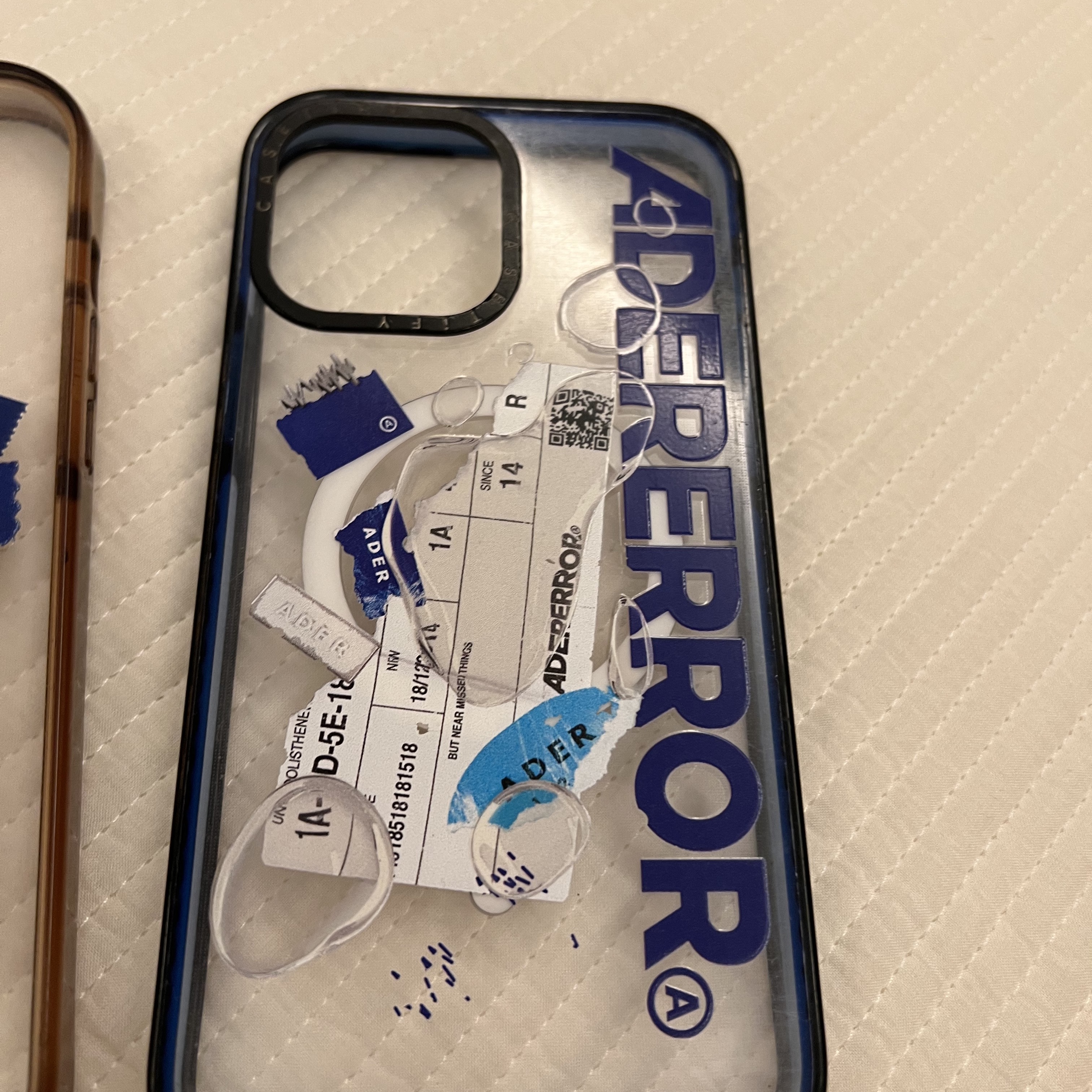 Casetify x Ader Error iPhone Sticker Magsafe Case Clear, Casetify x Ader Error Sketch Impact iPhone Case 착용 스타일 - 1