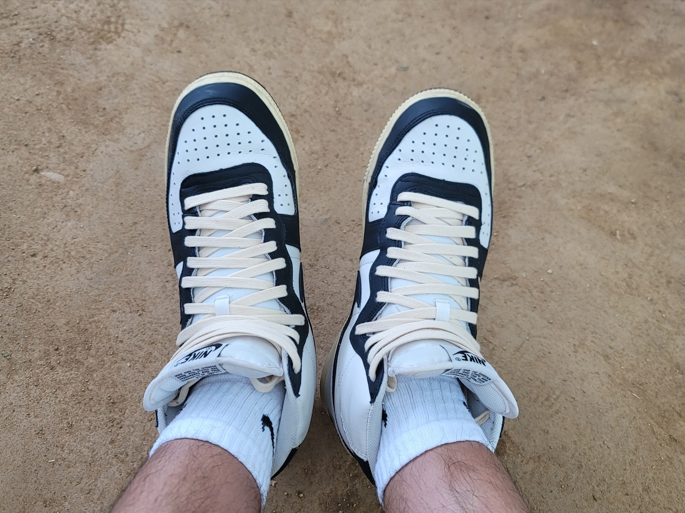 Nike Terminator High Black and Phantom 착용 스타일