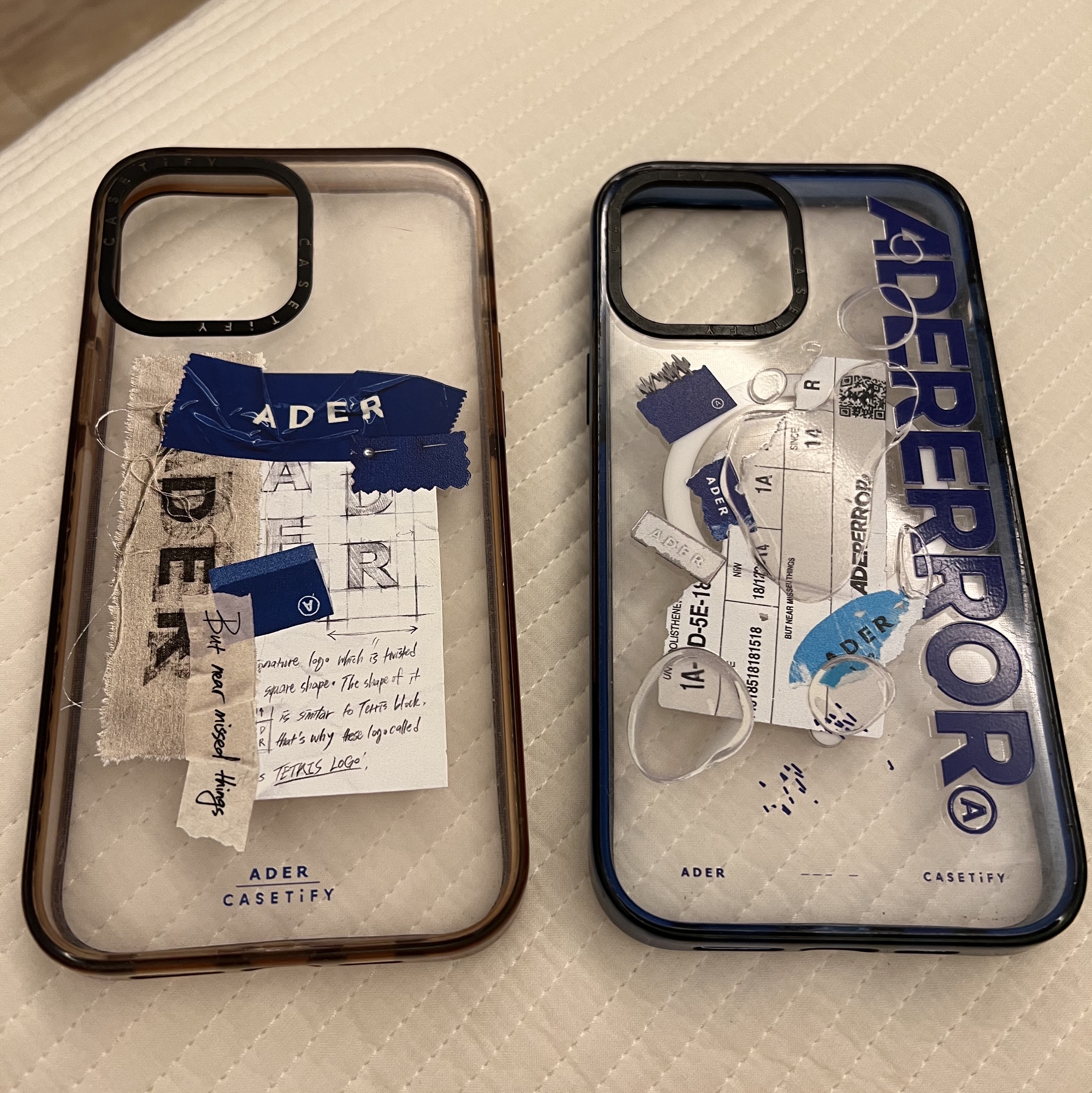 Casetify x Ader Error iPhone Sticker Magsafe Case Clear, Casetify x Ader Error Sketch Impact iPhone Case 착용 스타일 - 2