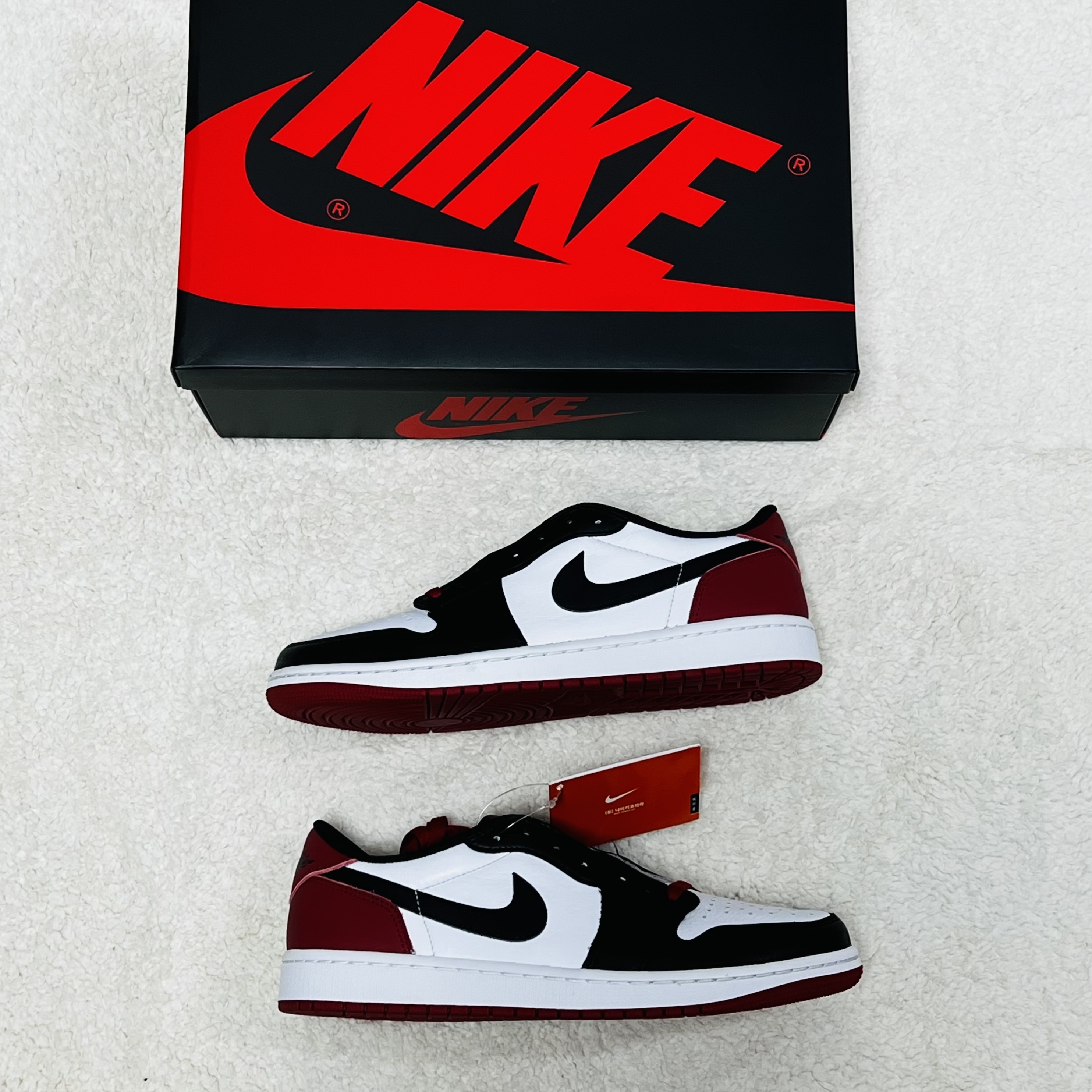 Jordan 1 Retro Low OG Black Toe 착용 스타일