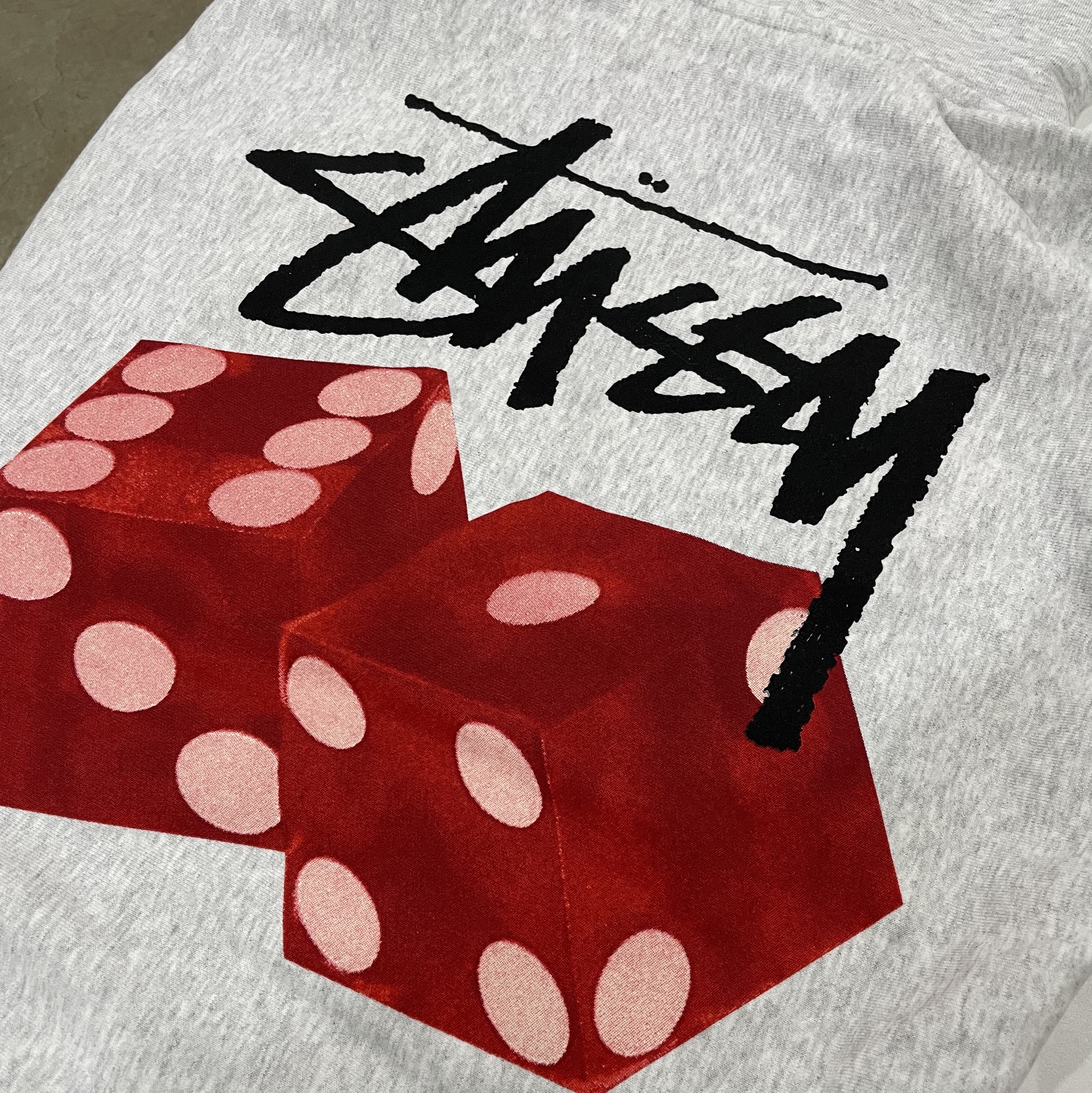 Stussy Diced Out Hoodie Ash Heather 착용 스타일