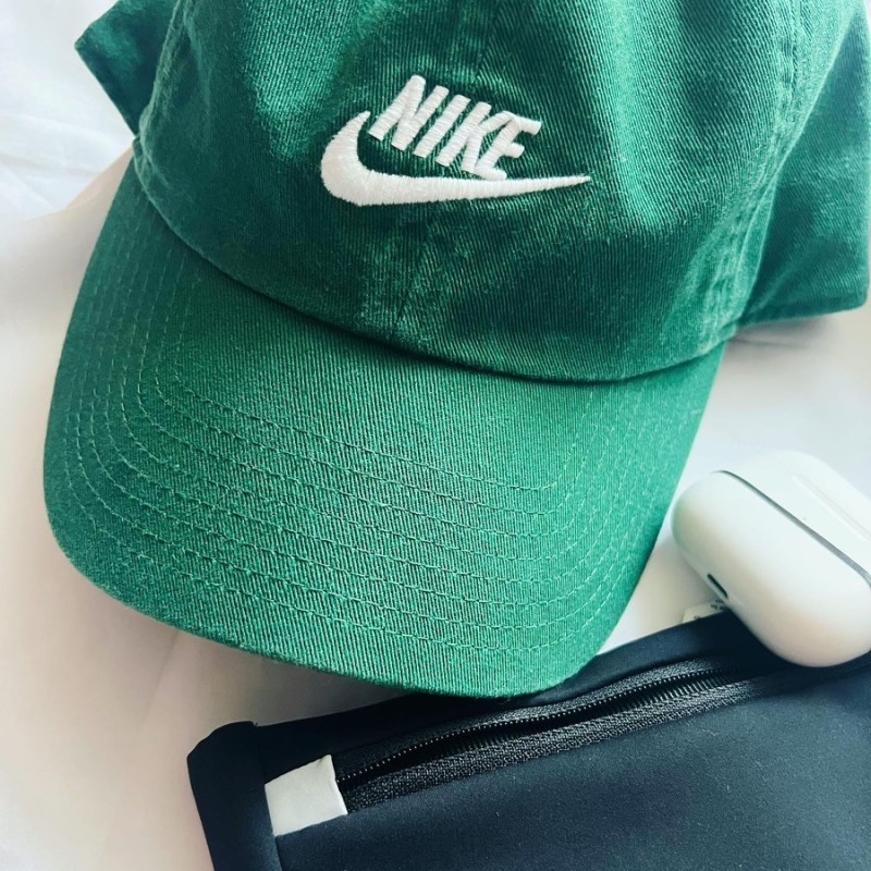 Nike Heritage 86 Futura Washed Cap Gorge Green 착용 스타일 - 3
