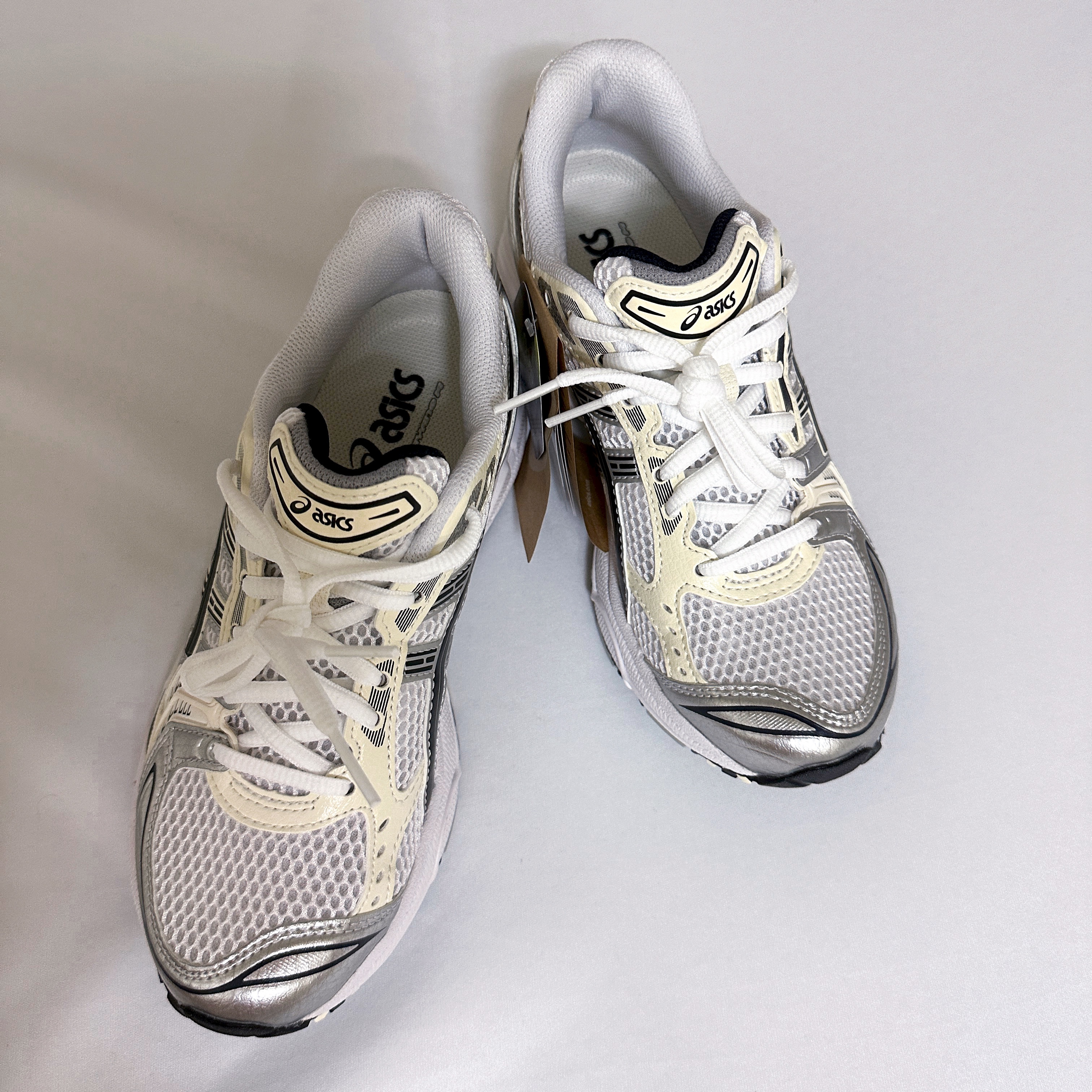 (W) Asics Gel-Kayano 14 White Midnight 착용 스타일 - 3