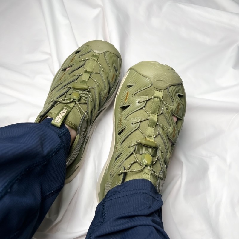 Hoka Hopara Avocado Oxford Tan 착용 스타일 - 1
