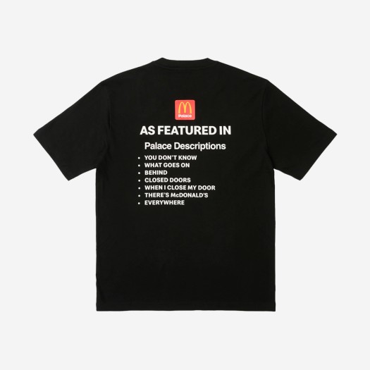 팔라스 x 맥도날드 디스크립션 티셔츠 2 블랙 - 23FW