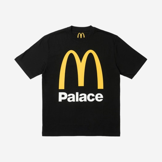 팔라스 x 맥도날드 로고 티셔츠 블랙 - 23FW