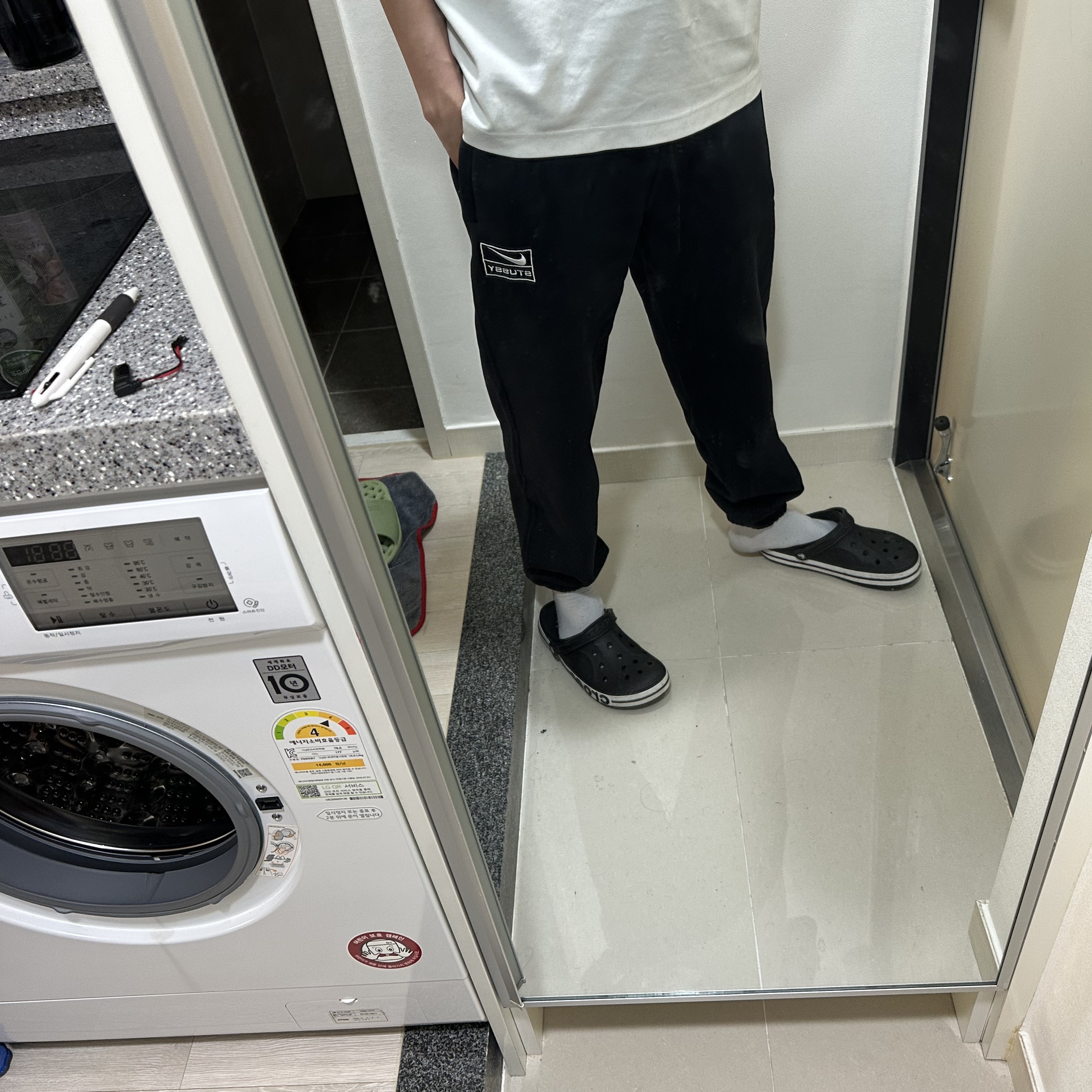 Nike x Stussy NRG Washed Fleece Pants Black (DO5296-010) 착용 스타일