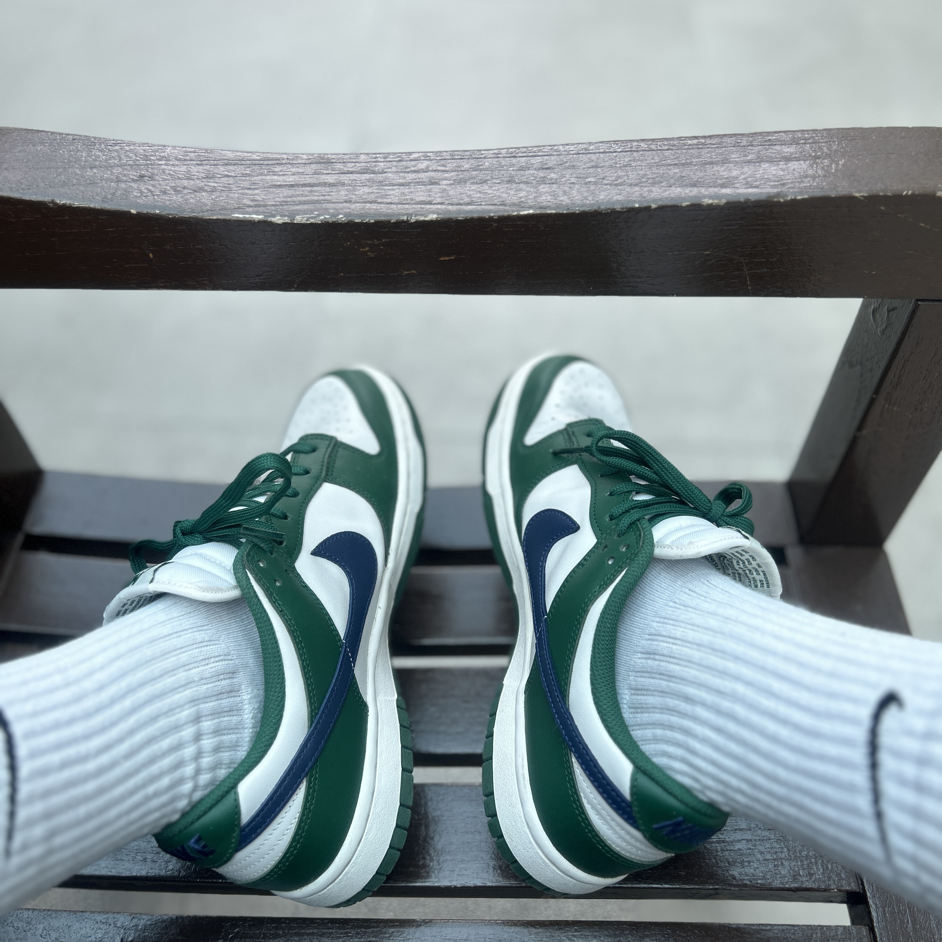 (W) Nike Dunk Low Gorge Green 착용 스타일
