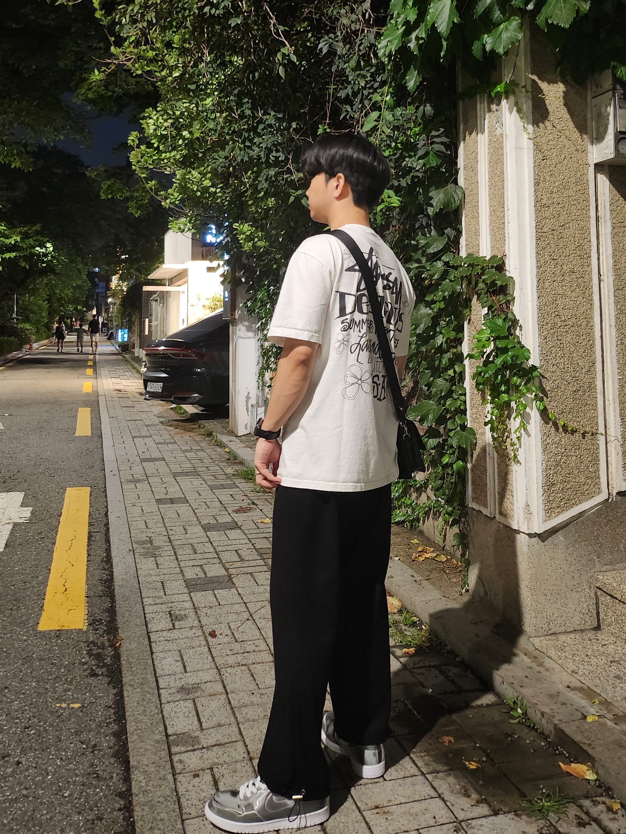 Stussy Summer LB T-Shirt White, Nike x Clot Dunk High Flux 착용 스타일 - 2