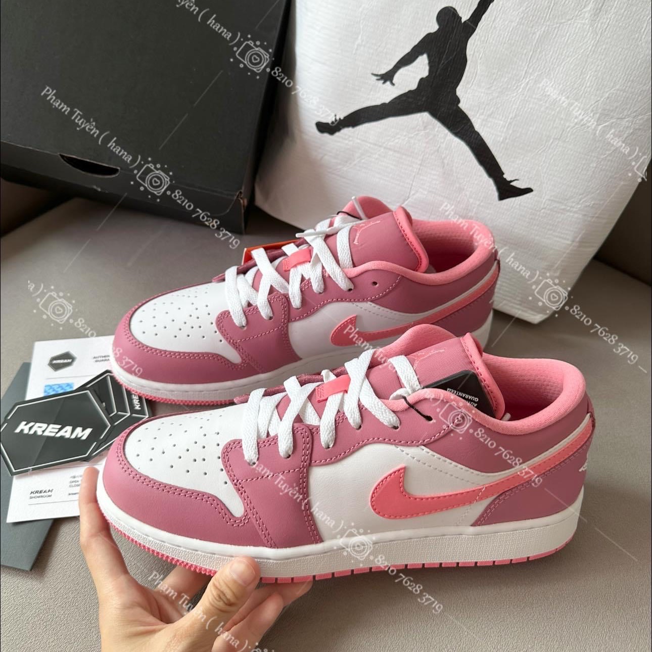 (GS) Jordan 1 Low Desert Berry 착용 스타일 - 1