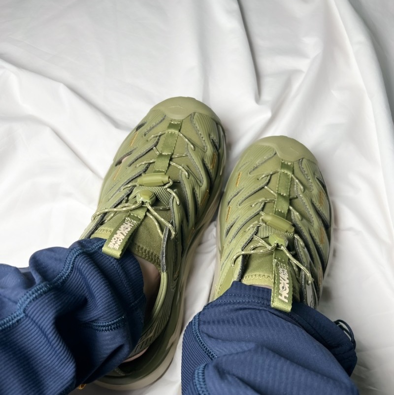 Hoka Hopara Avocado Oxford Tan 착용 스타일 - 3