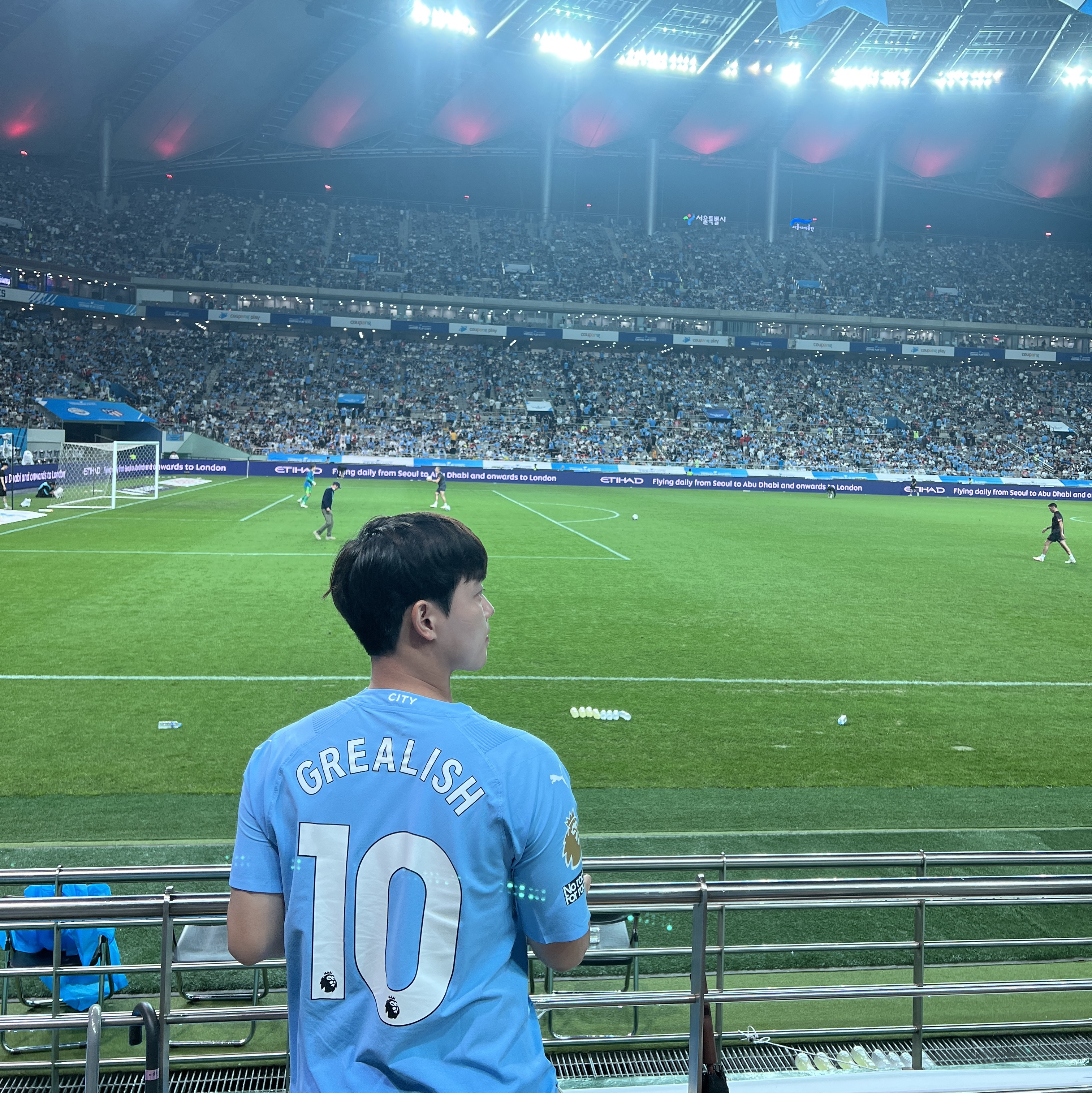 Puma Manchester City 2023/24 Home Authentic Jersey Team Light Blue (Non Marking Ver.), Puma Manchester City 2023/24 Home Jersey Team Light Blue (Non Marking Ver.) 착용 스타일 - 1