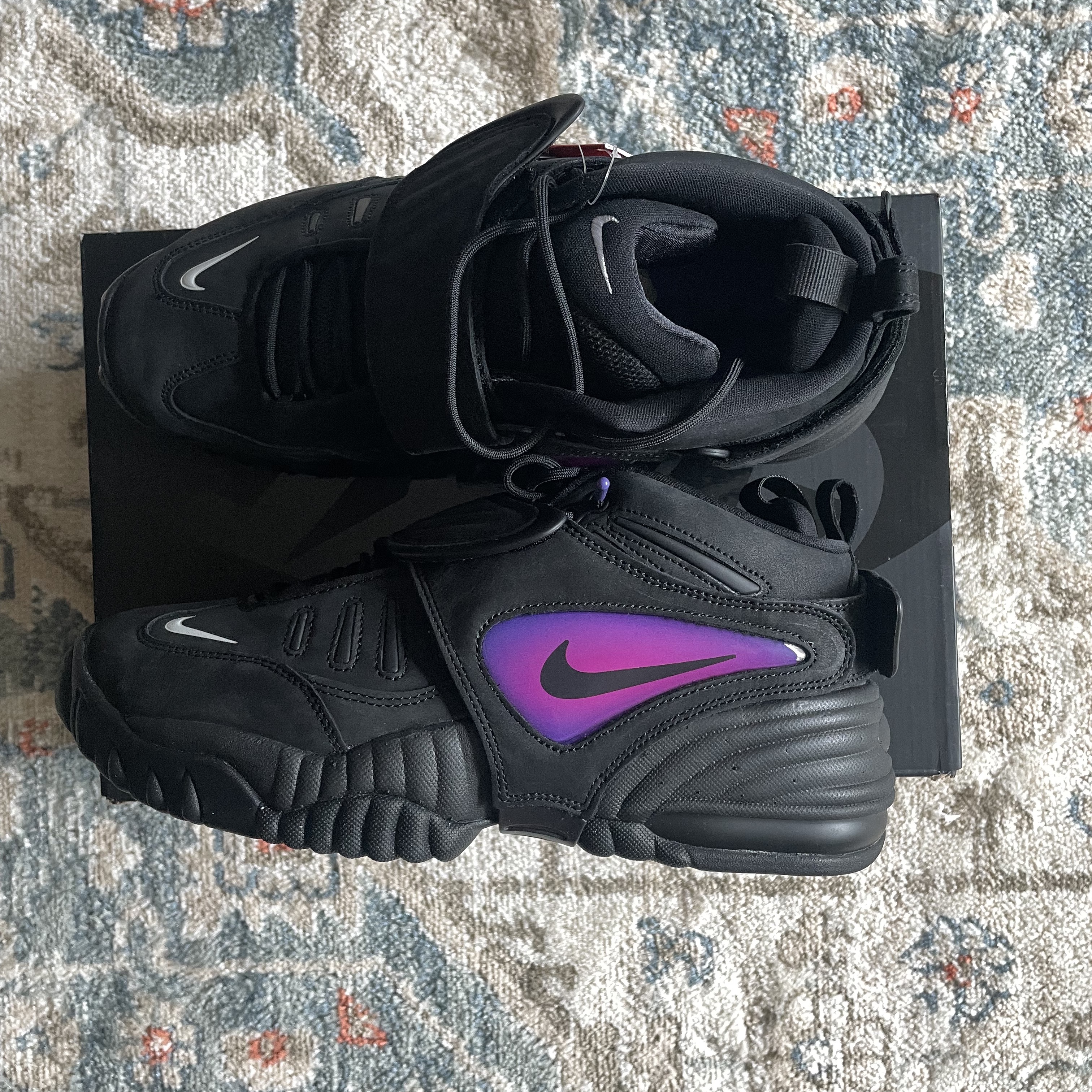 Nike x Ambush Air Adjust Force SP Black and Psychic Purple 착용 스타일 - 1