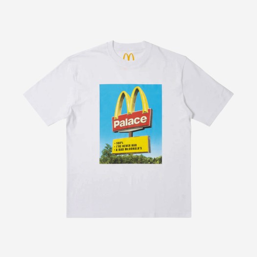 팔라스 x 맥도날드 사인 티셔츠 화이트 - 23FW