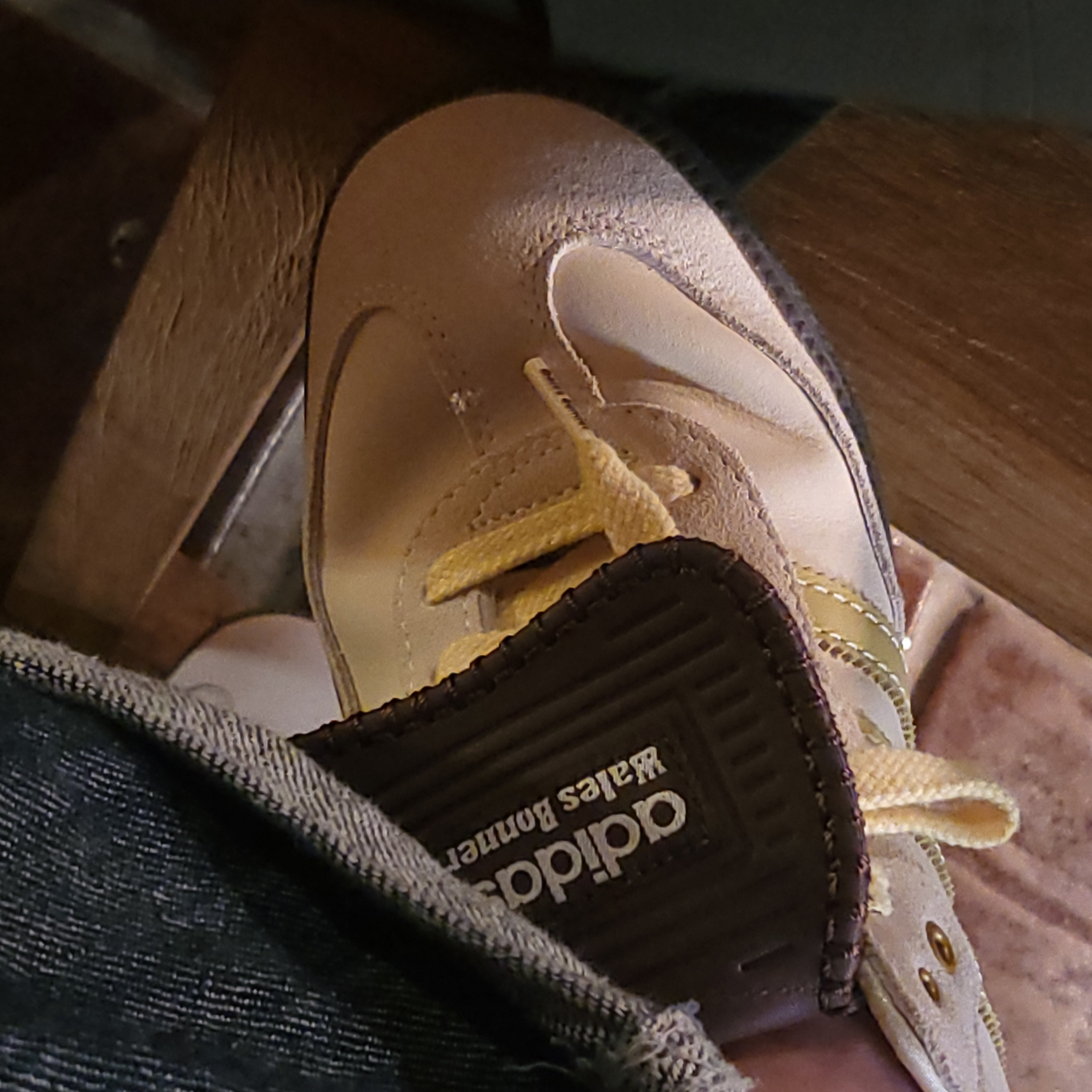 Adidas x Wales Bonner Samba Brown Ecru Tint 착용 스타일 - 2