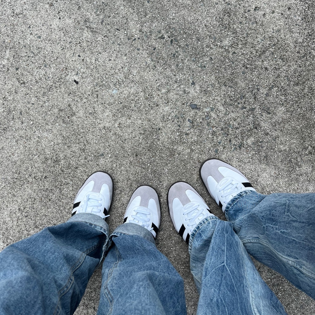 Adidas Samba OG Cloud White 착용 스타일